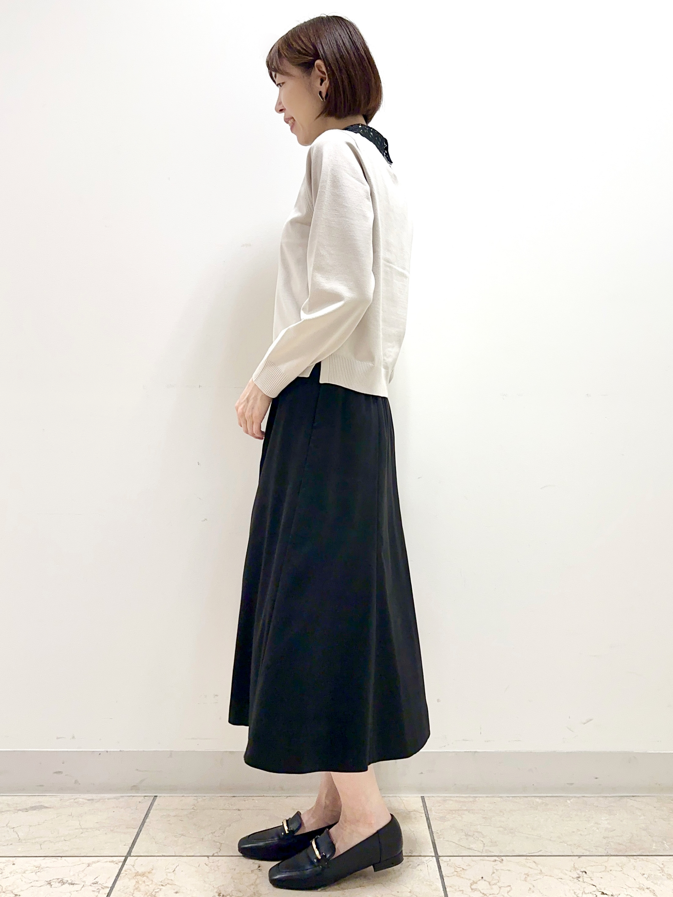 イト子さんの「Reflect｜【付け衿】レース衿付きストレッチニット」を使ったコーディネート