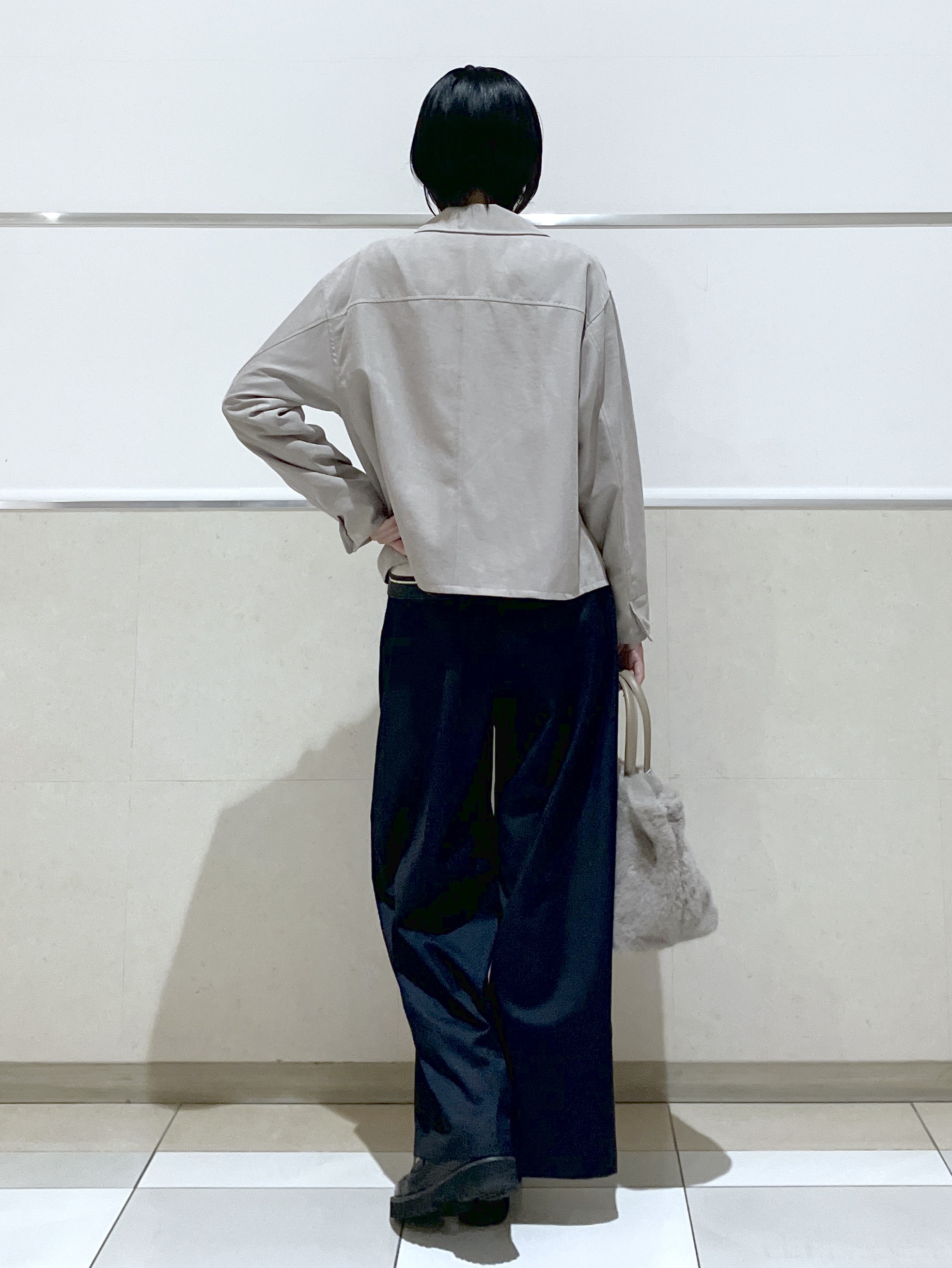 eriko さんの「Dessin｜【洗濯機OK】マルチボーダーニット」を使ったコーディネート