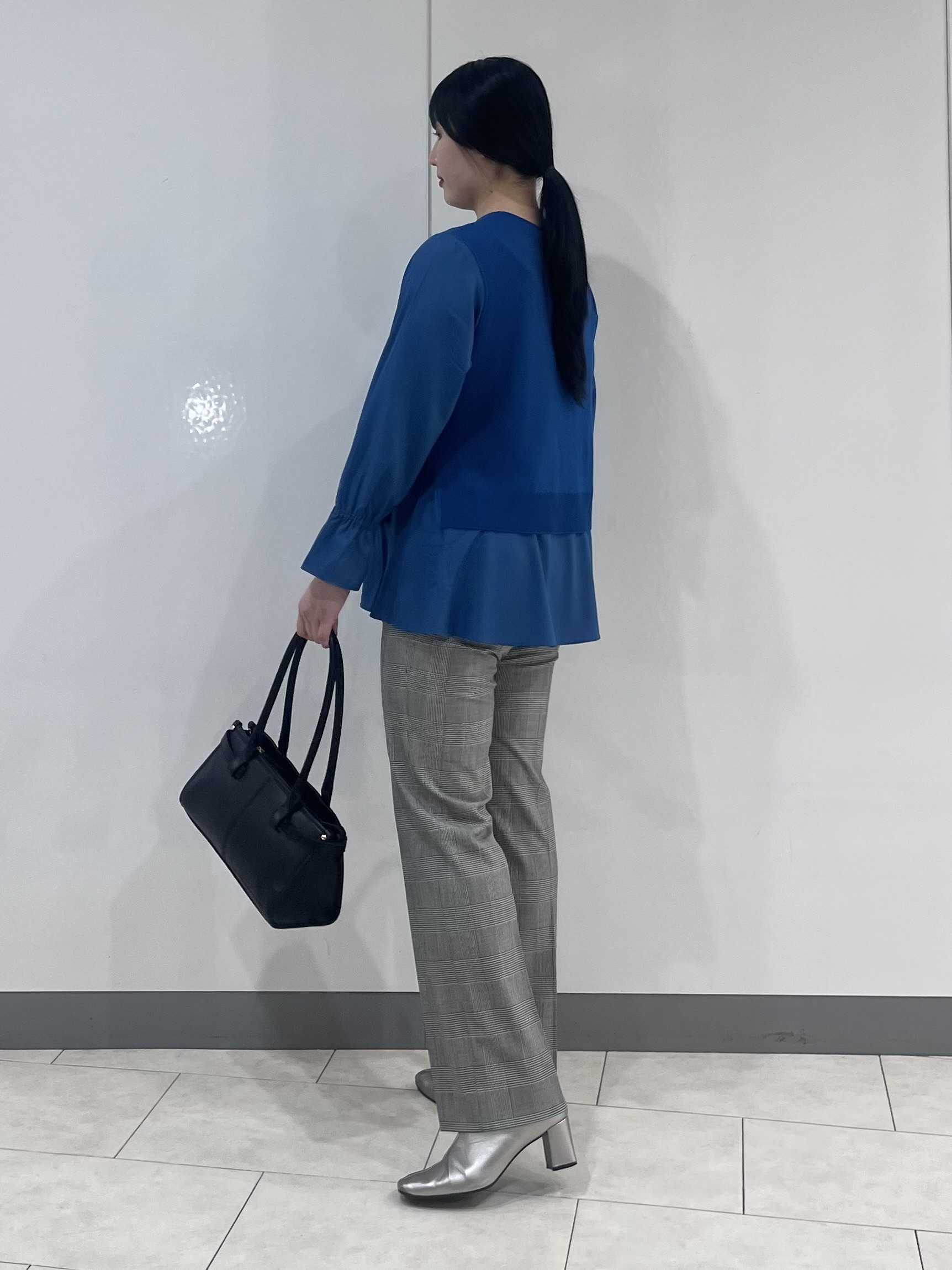 hasuさんの「INDIVI｜【洗える／1枚でコーデ完成】重ね着風ニットトップス」を使ったコーディネート