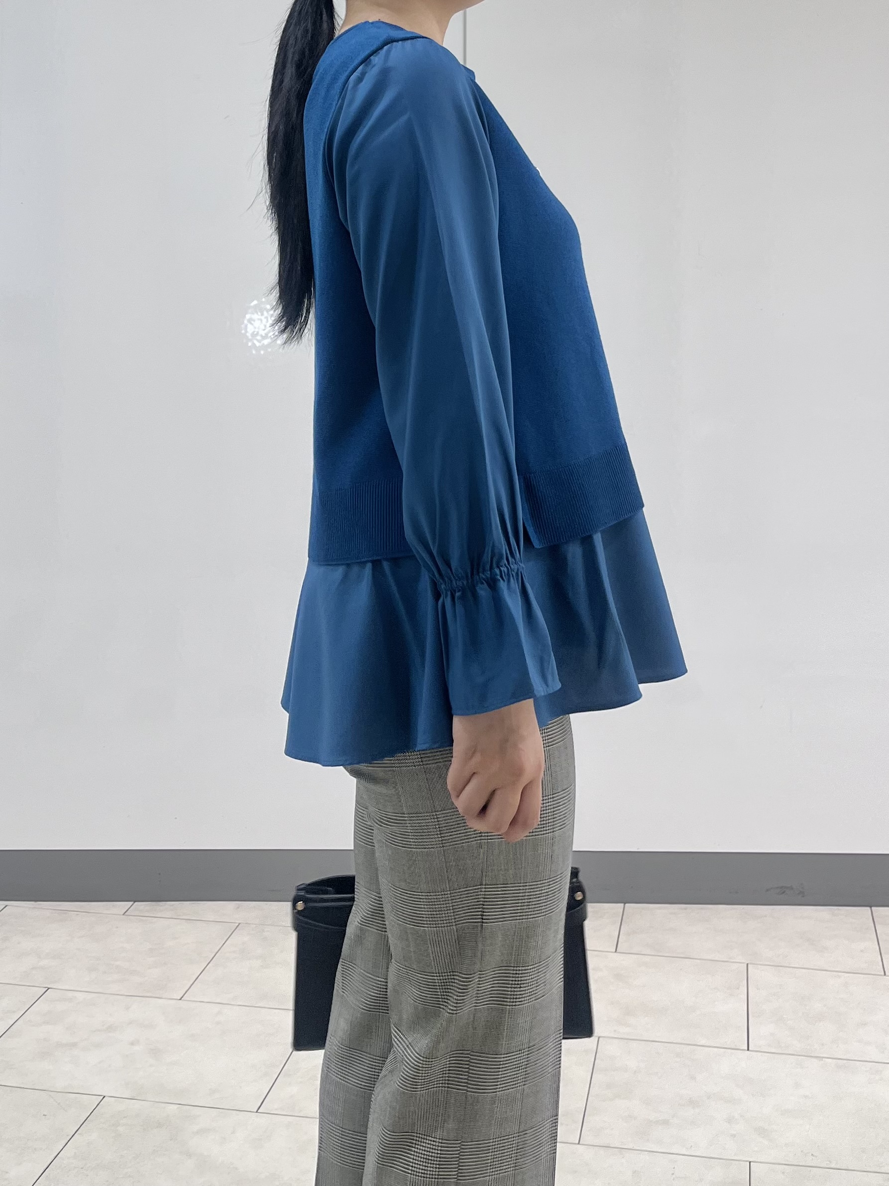 hasuさんの「INDIVI｜【洗える／1枚でコーデ完成】重ね着風ニットトップス」を使ったコーディネート