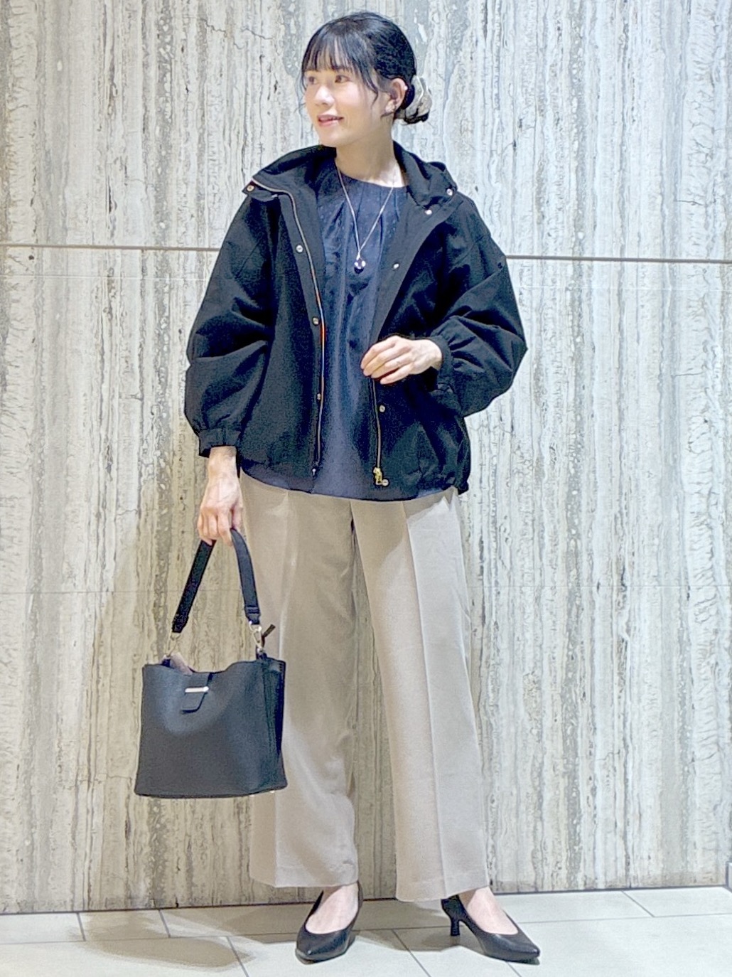  beni_gingerさんの「Reflect｜タックデザイン ラグランスリーブブラウス」を使ったコーディネート