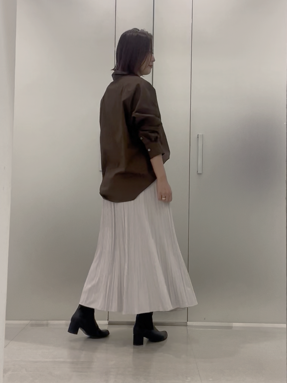 まどかさんの「UNTITLED｜コットンドルマンシャツ」を使ったコーディネート