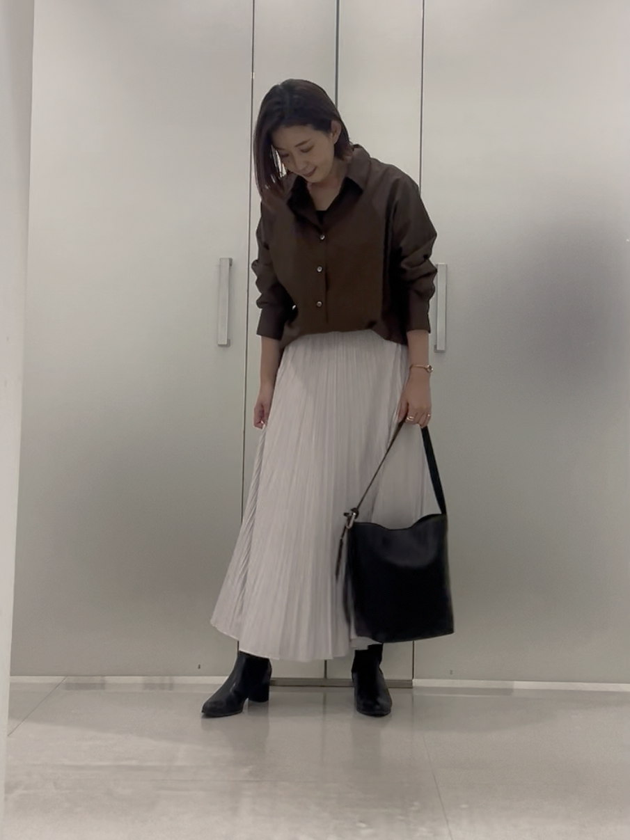 まどかさんの「UNTITLED｜コットンドルマンシャツ」を使ったコーディネート