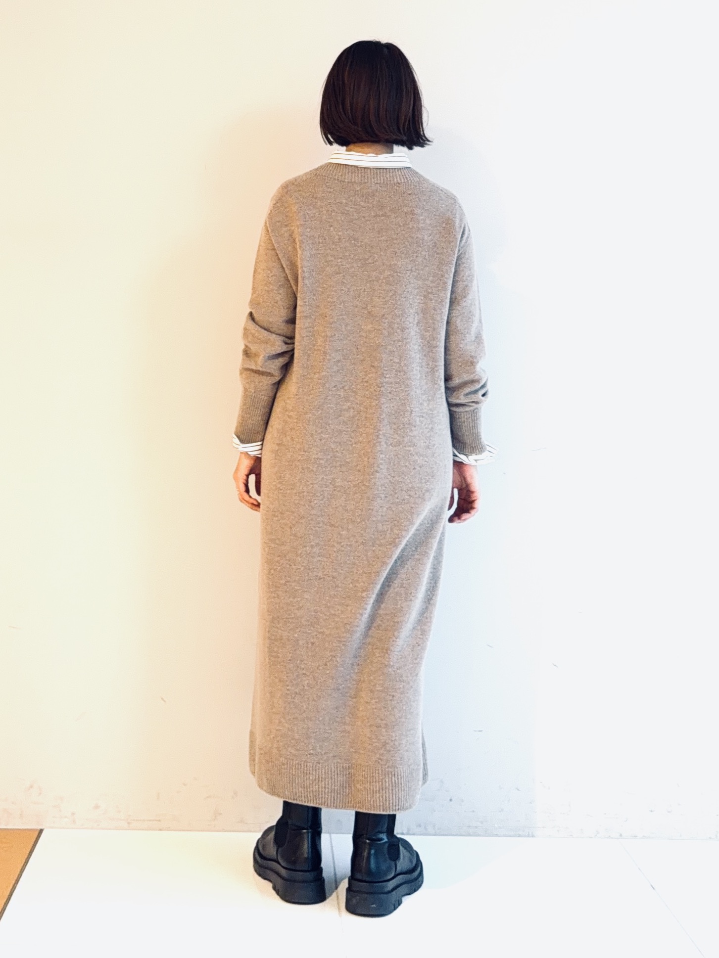 murayamaさんの「INDIVI｜【2WAY／ストライプ柄】ベーシックシャツ」を使ったコーディネート