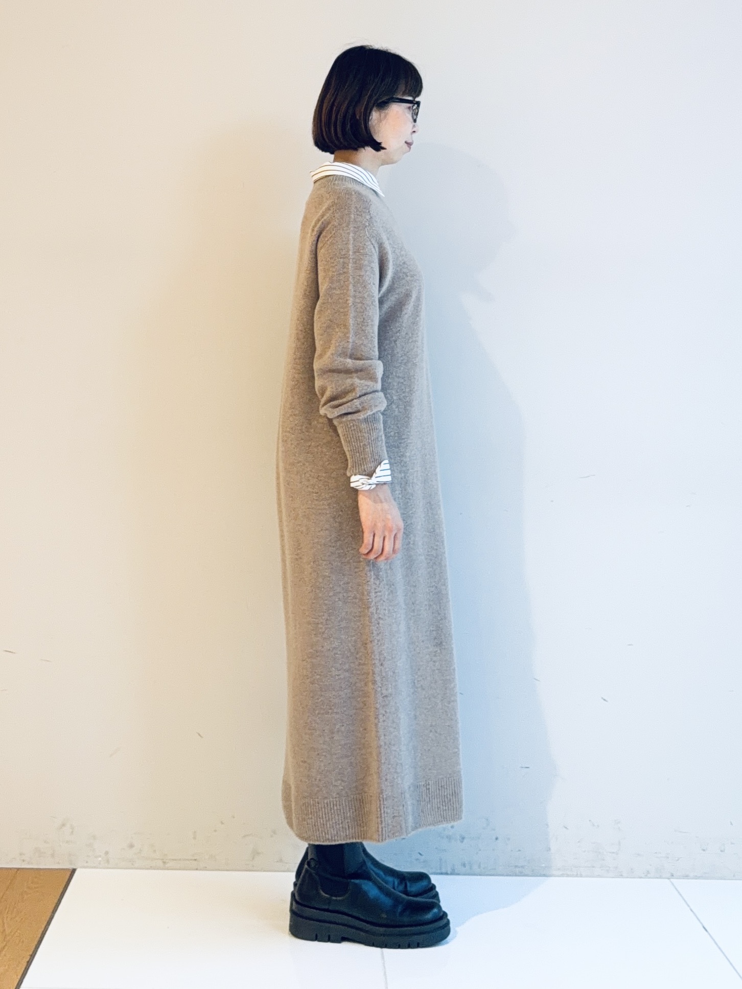 murayamaさんの「INDIVI｜【2WAY／ストライプ柄】ベーシックシャツ」を使ったコーディネート