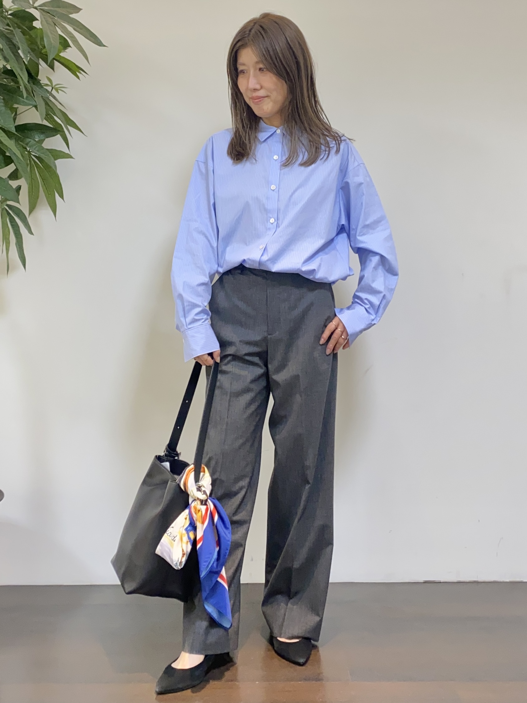 tomoさんの「UNTITLED｜【セットアップ可/秋羽織り/お仕事スーツ】ウールブレンドダブルジャケット」を使ったコーディネート