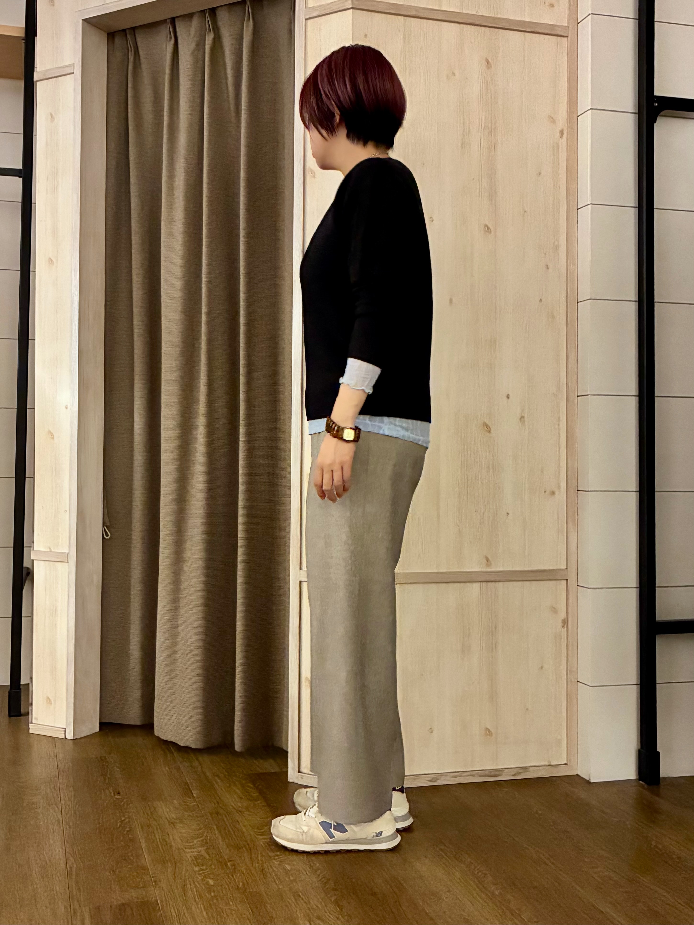 aiさんの「THE SHOP TK｜【毛玉防止/蓄熱/洗える】美映えガーターニット」を使ったコーディネート