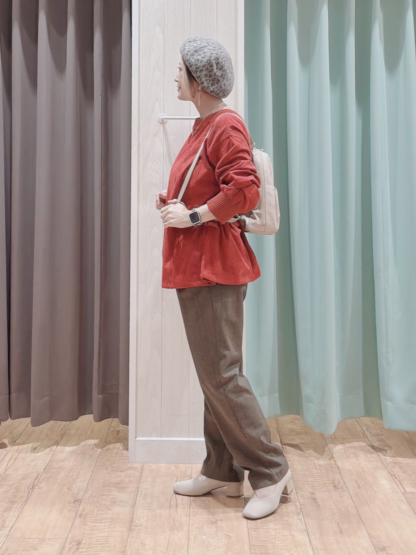 aaamiさんの「SHOO･LA･RUE｜【S-LL/洗濯機可/前後2WAY】大人上品にきまる コーデュロイトップス」を使ったコーディネート