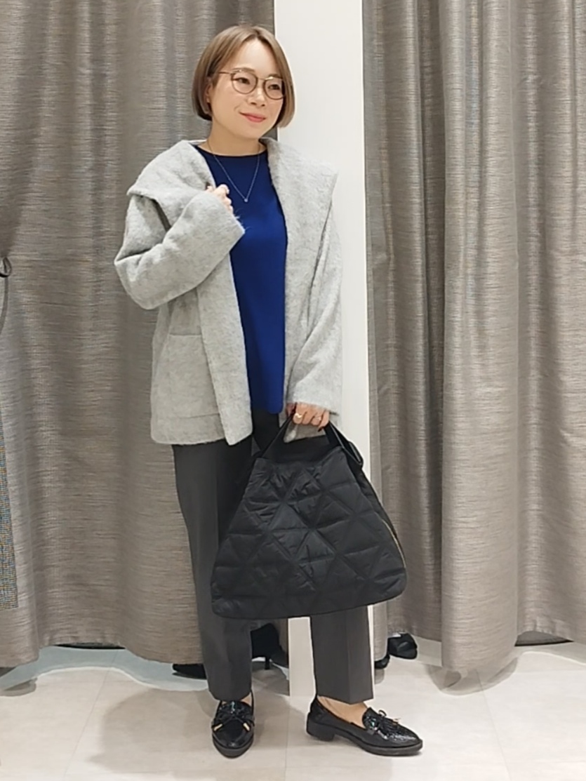 s u g iさんの「UNTITLED｜【軽アウター/秋羽織り】シャギーフーディ―カーディガン」を使ったコーディネート