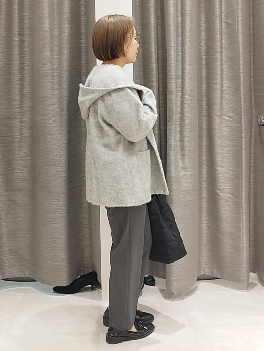 s u g iさんの「UNTITLED｜【軽アウター/秋羽織り】シャギーフーディ―カーディガン」を使ったコーディネート