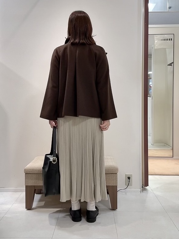 YUIさんの「UNTITLED｜【軽アウター/ウール100】ウールショートコート」を使ったコーディネート