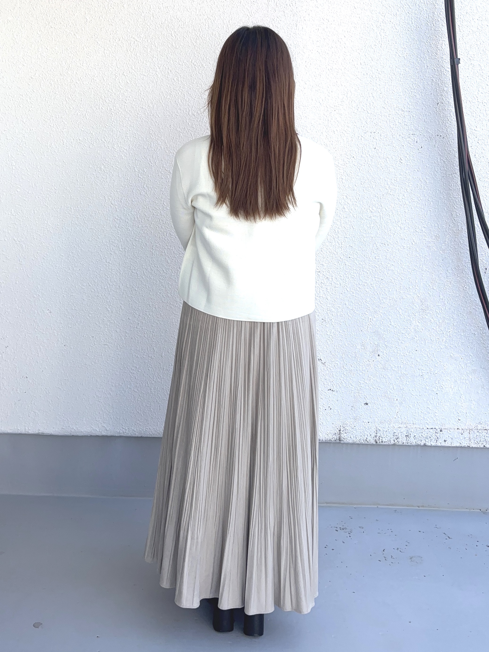 タマさんの「UNTITLED｜【アンサンブル可/ジャケットライク】モールラインカーディガン」を使ったコーディネート