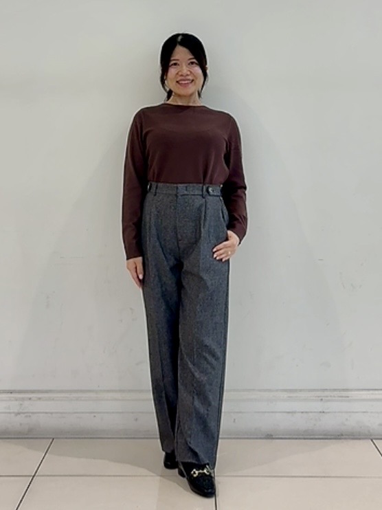 チョコさんの「grove｜【撥水／シルエット2WAY】ゆったり着られて体型カバー◎ スタンドネック テントラインコート」を使ったコーディネート