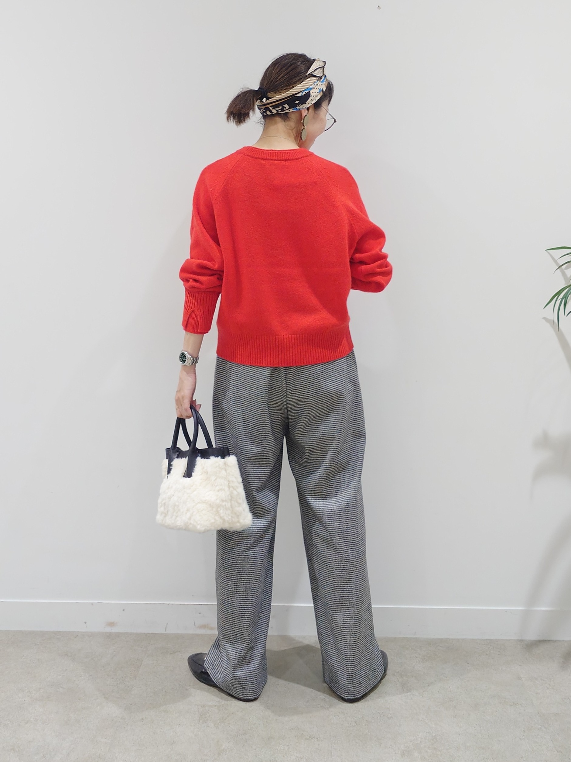 MUTSUKOさんの「UNTITLED｜【セットアップ可/ウエストゴム】ウールドロストパンツ」を使ったコーディネート