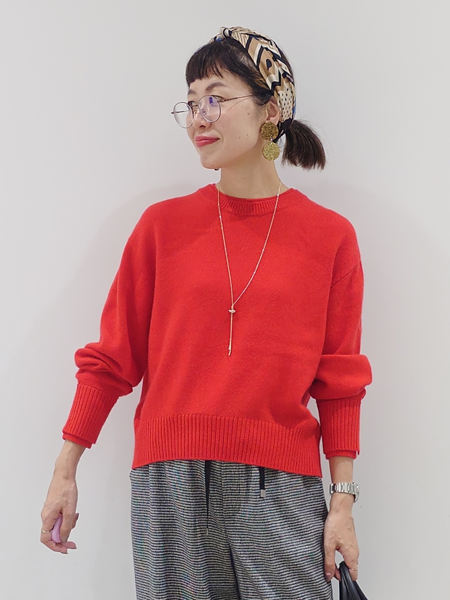 MUTSUKOさんの「UNTITLED｜【セットアップ可/ウエストゴム】ウールドロストパンツ」を使ったコーディネート