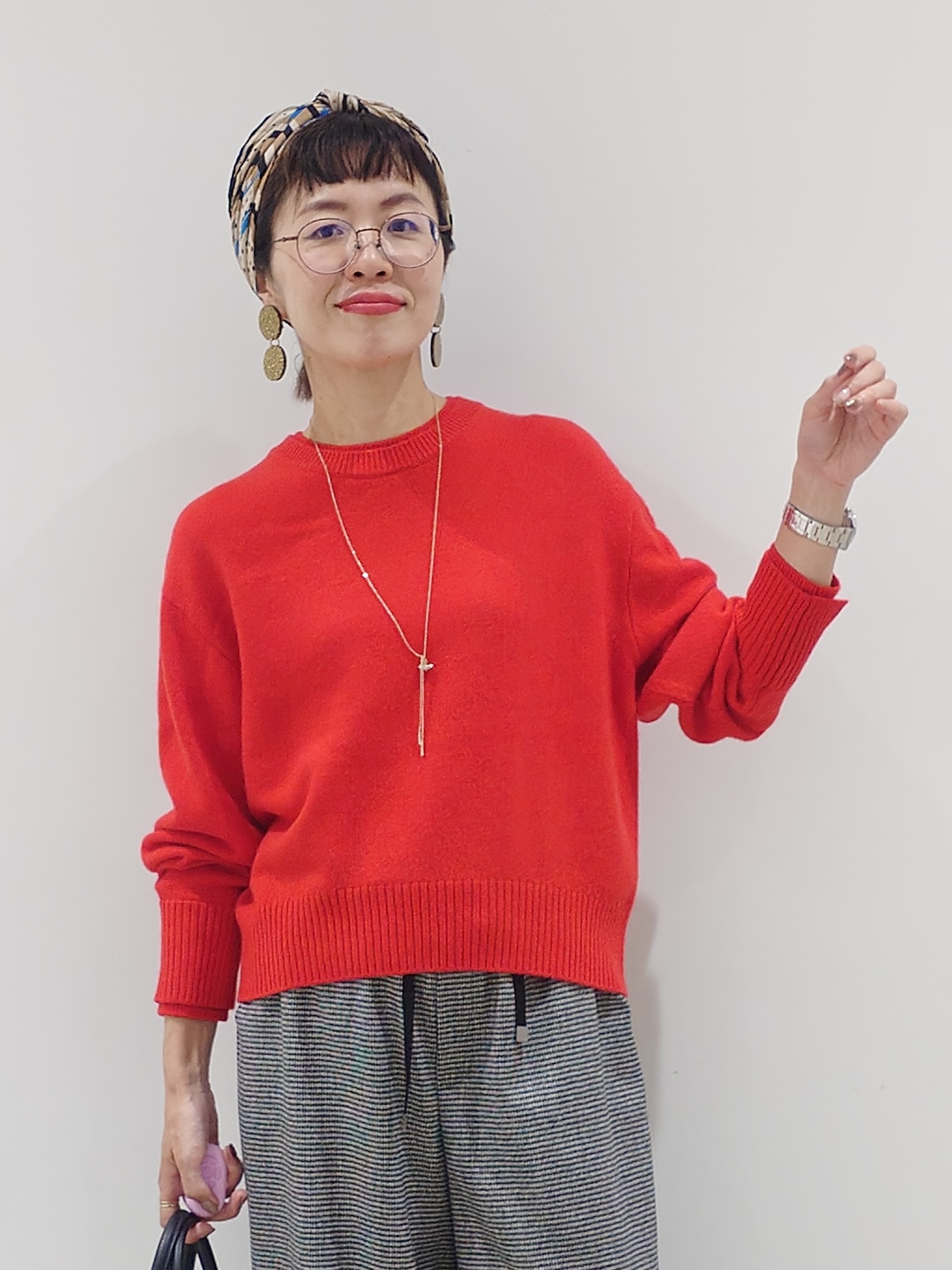 MUTSUKOさんの「UNTITLED｜【セットアップ可/ウエストゴム】ウールドロストパンツ」を使ったコーディネート