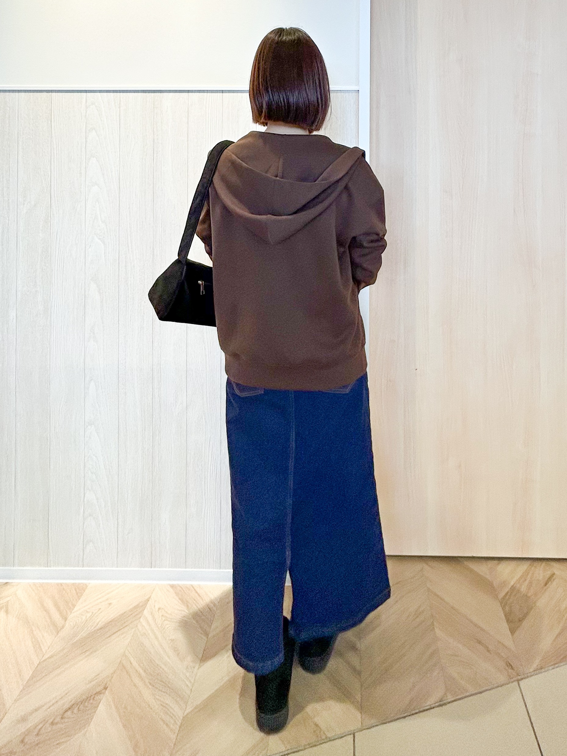 tomoさんの「SHOO･LA･RUE｜【S-LL/洗濯機可】もちさら ダブルジップパーカ」を使ったコーディネート