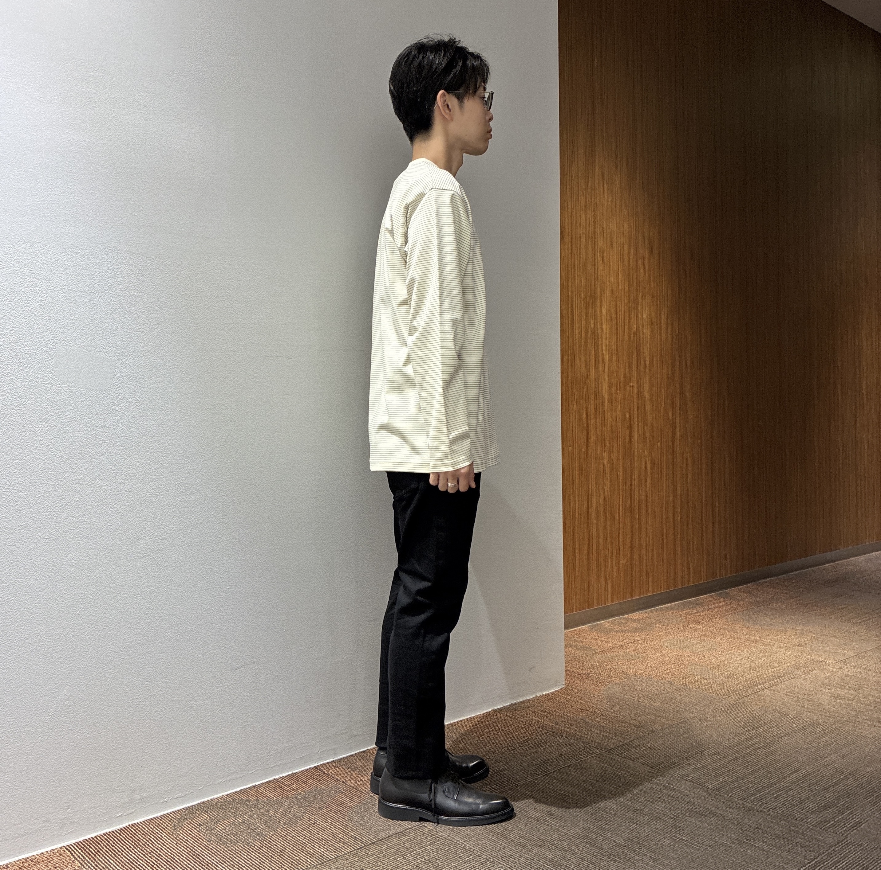 わいずみさんの「TAKEO KIKUCHI｜【BOWLER HAT LABEL】日本製クルーネックカーディガン」を使ったコーディネート