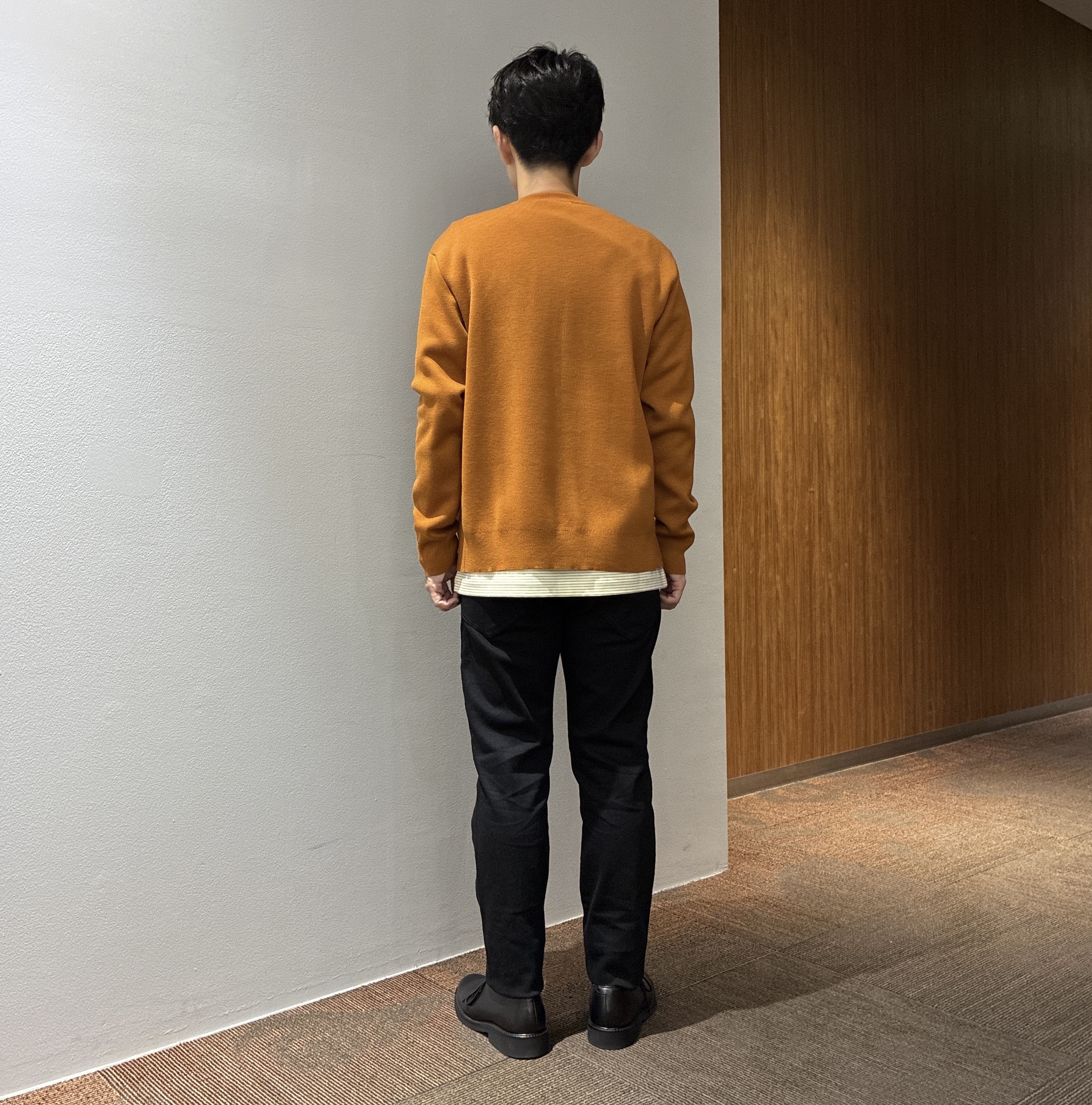 わいずみさんの「TAKEO KIKUCHI｜【BOWLER HAT LABEL】日本製クルーネックカーディガン」を使ったコーディネート