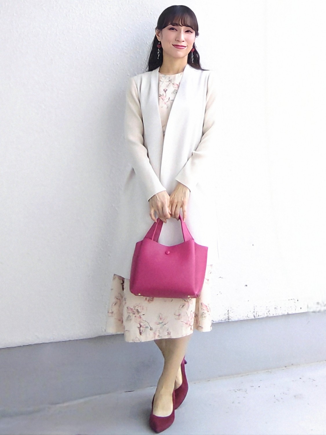 keinaさんの「SunaUna｜【手洗い可／日本製】花柄ワンピース」を使ったコーディネート
