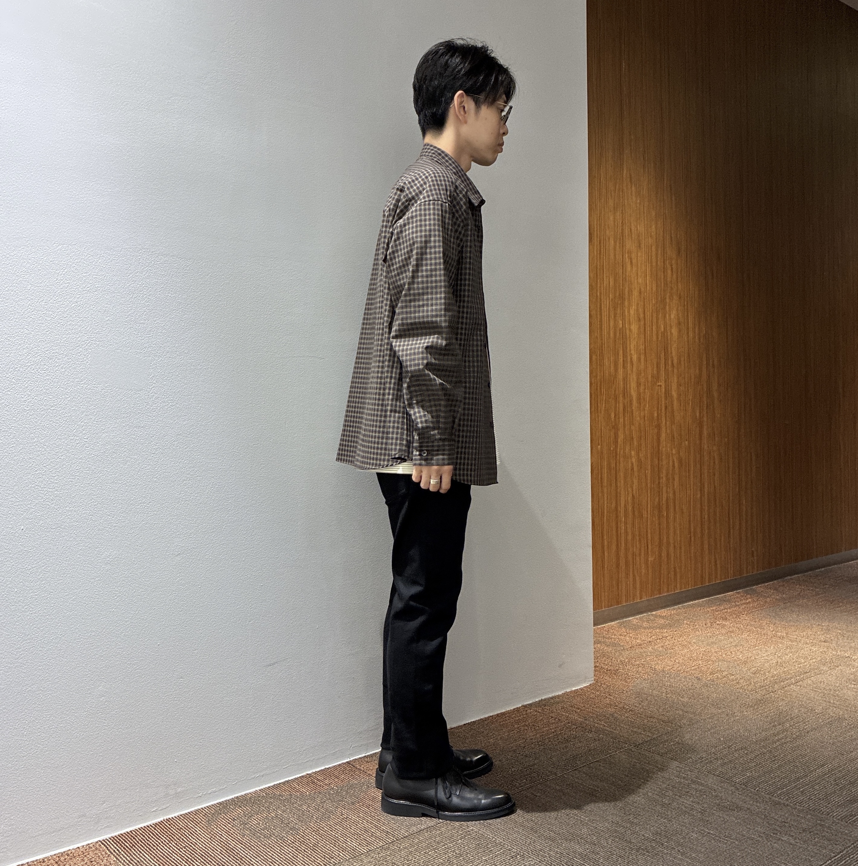 わいずみさんの「TAKEO KIKUCHI｜【日本製/Sサイズ～】リラックスフィットシャツ」を使ったコーディネート
