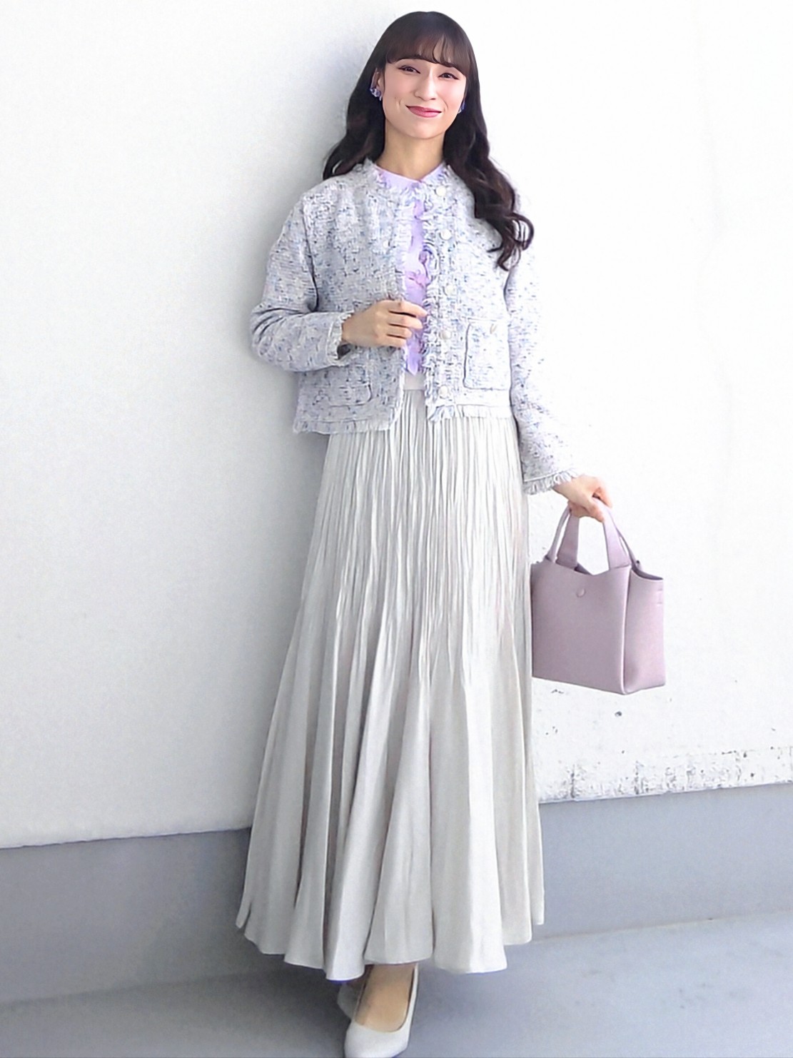 keinaさんの「SunaUna｜【手洗い可／日本製】花柄フリルブラウス」を使ったコーディネート