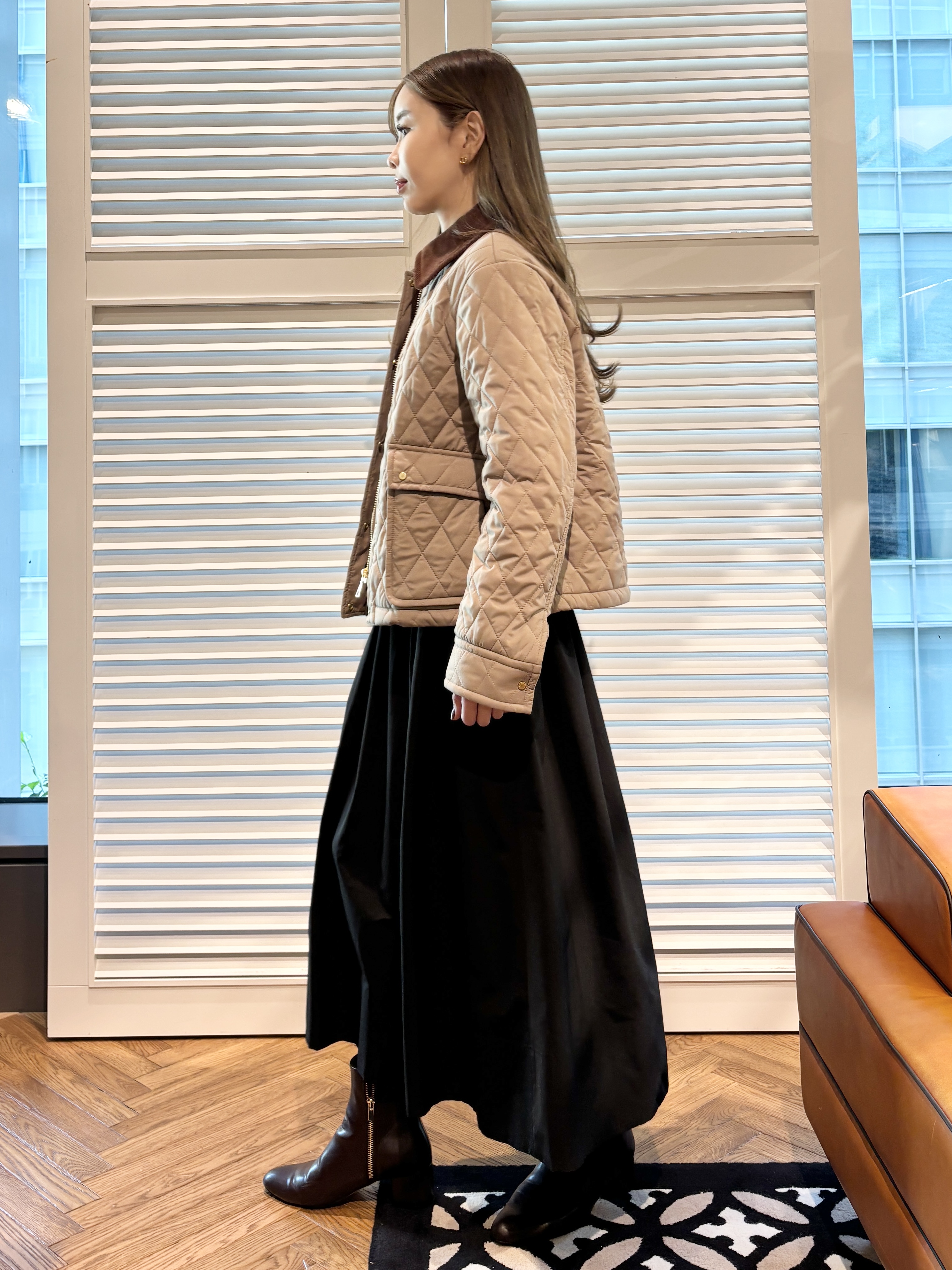 清水夏姫さんの「DRESSTERIOR｜【総ゴム仕様】タックボリュームスカート」を使ったコーディネート