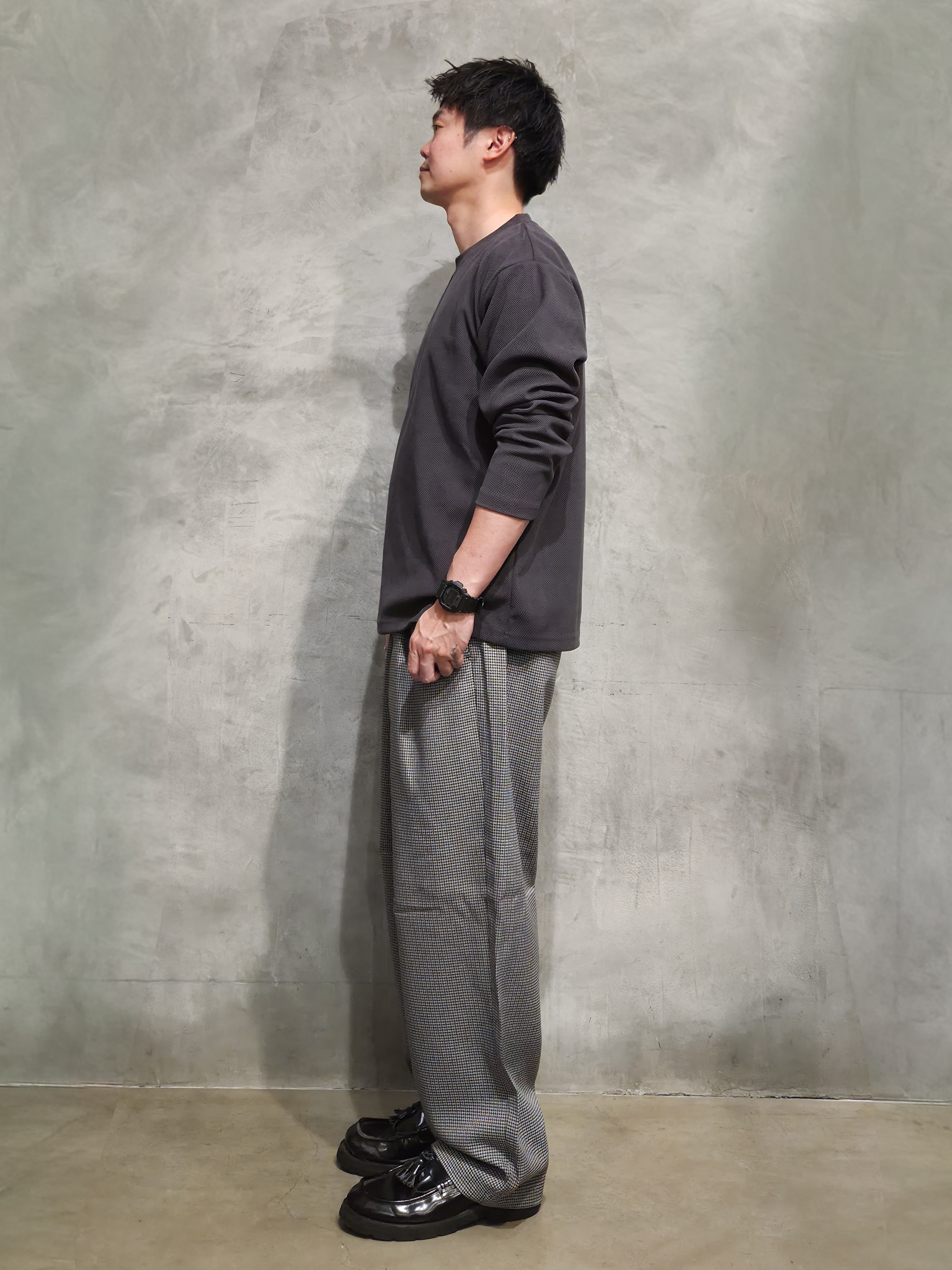 daiさんの「THE SHOP TK｜【洗濯機OK】カノコ編み 長袖Tシャツ」を使ったコーディネート