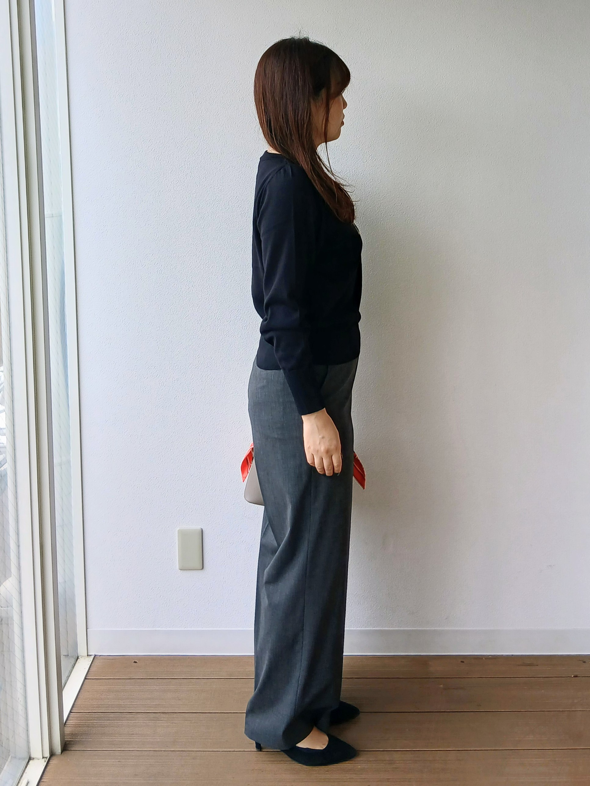 なみきさんの「UNTITLED｜【アンサンブル可能/オンオフ使える】シルクウールカシミヤプルオーバー」を使ったコーディネート