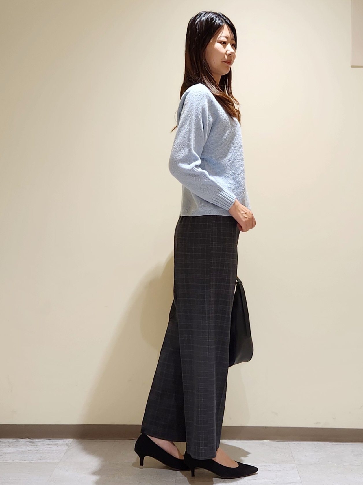 yukaさんの「COUP DE CHANCE｜【手洗い可／日本製】ブークレドルマンニット」を使ったコーディネート