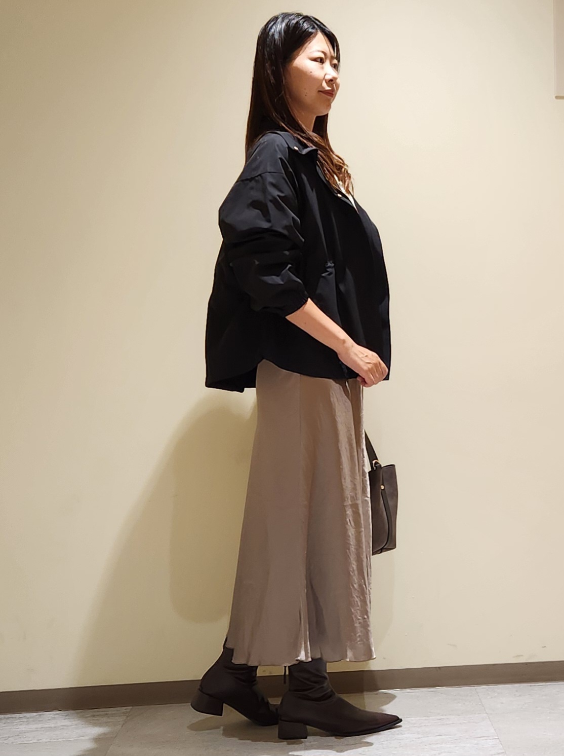 yukaさんの「COUP DE CHANCE｜【ウエスト調整可】フードレス ライトブルゾン」を使ったコーディネート