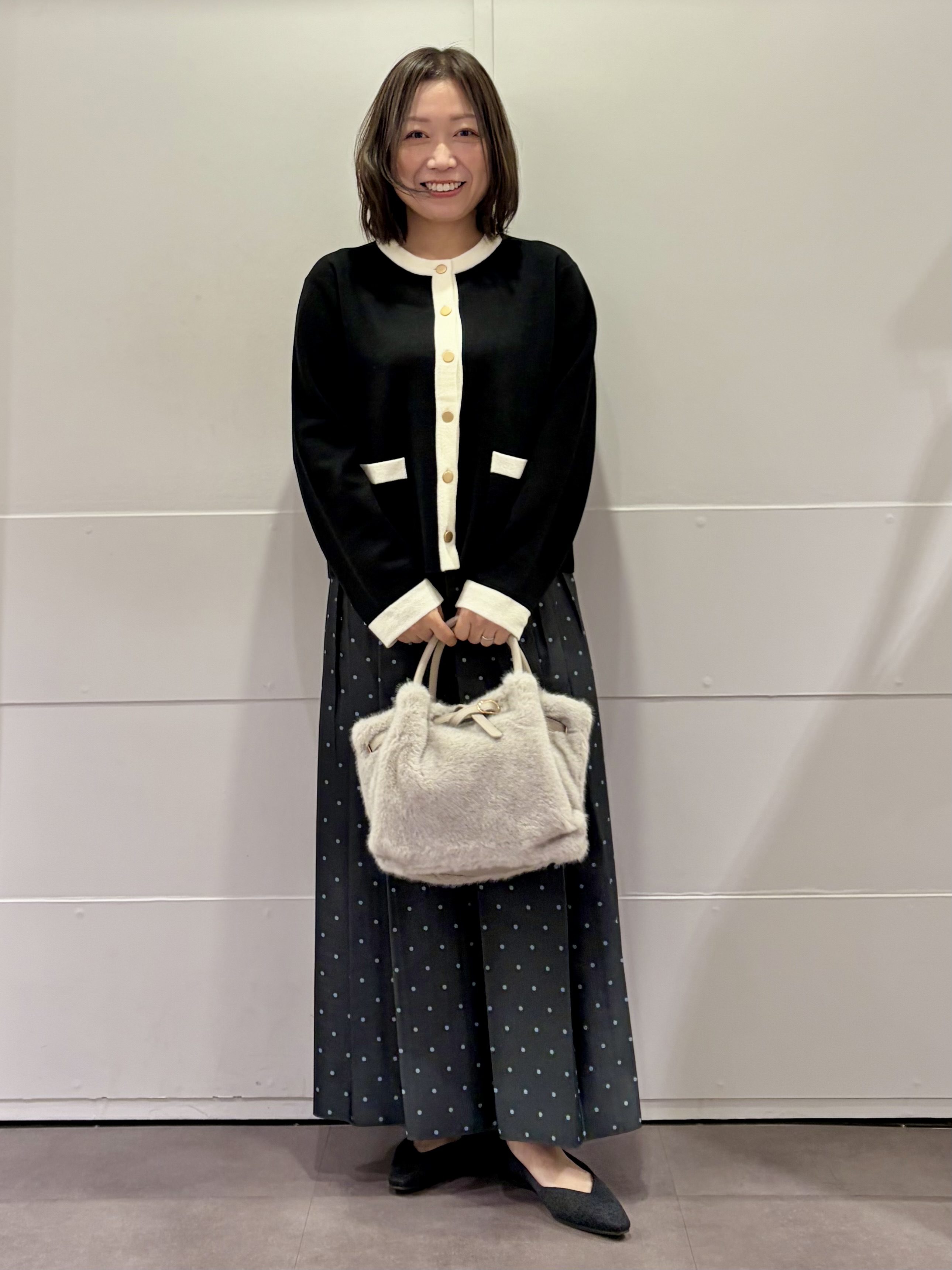TOKOさんの「UNTITLED｜【米沢素材】リバーシブルドットスカート」を使ったコーディネート