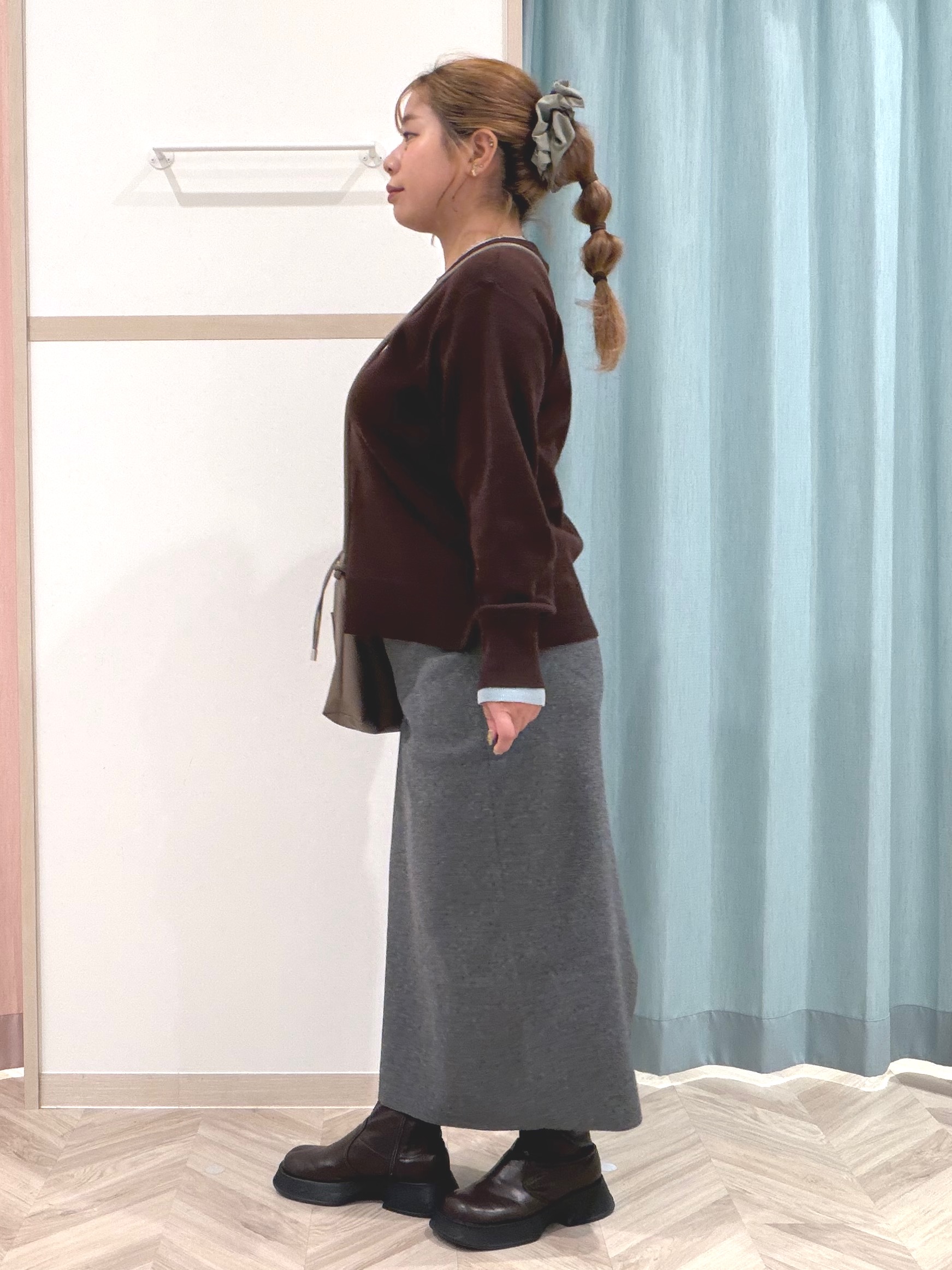 まちゃんなちゃんさんの「SHOO･LA･RUE｜【洗濯機可/S-LL】配色がアクセント スウェットライクニット」を使ったコーディネート
