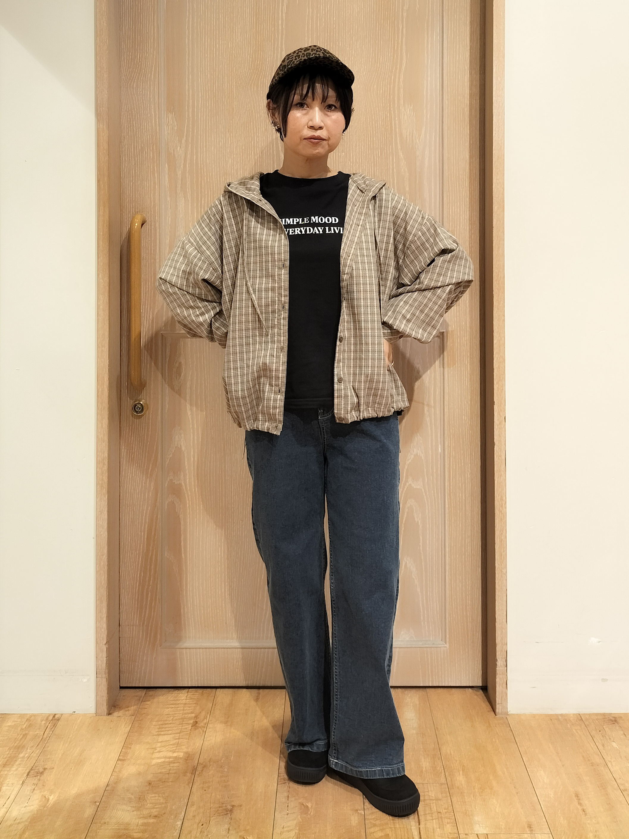 YUKIさんの「SHOO･LA･RUE｜【S-LL/洗濯機可/静電気防止】もちもち配色ダブルフェイスカーディガン」を使ったコーディネート