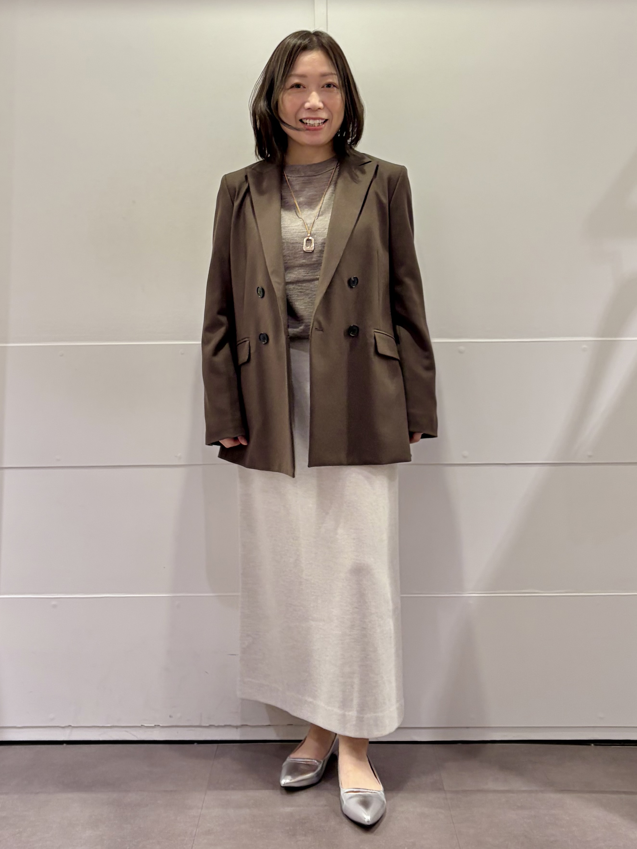 TOKOさんの「UNTITLED｜【セットアップ可/秋羽織り】ウールダブルジャケット」を使ったコーディネート