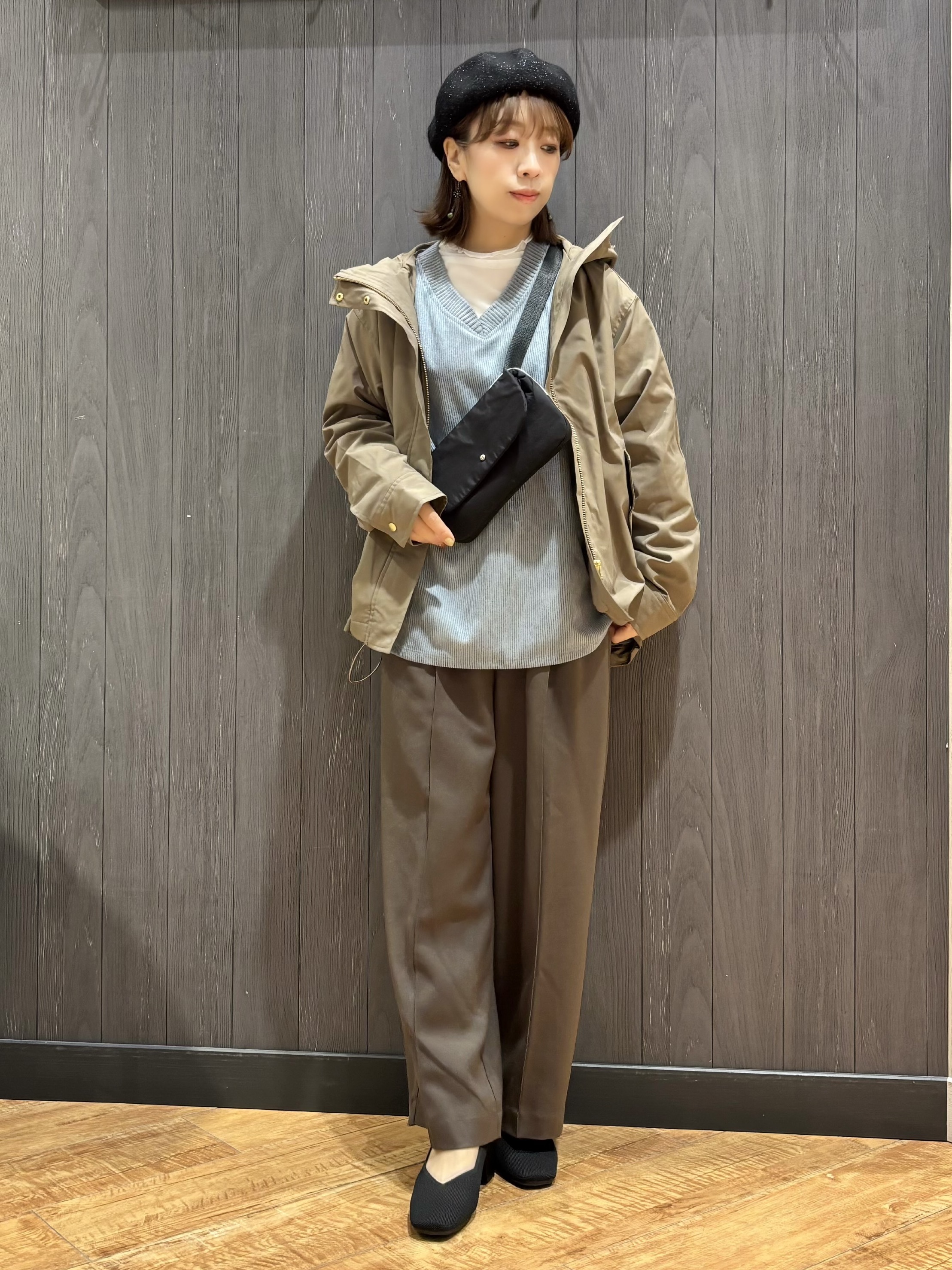 meiさんの「SHOO･LA･RUE｜【洗濯機可/撥水/マルチWAY】ファーライナー付き 毎日欲張りマンパ」を使ったコーディネート