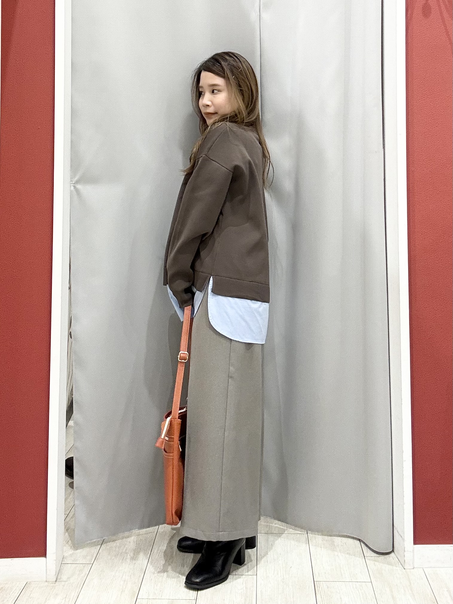 shioさんの「SHOO･LA･RUE｜【S-LL】着るだけできまる シャツレイヤード風 スポンディッシュニット」を使ったコーディネート