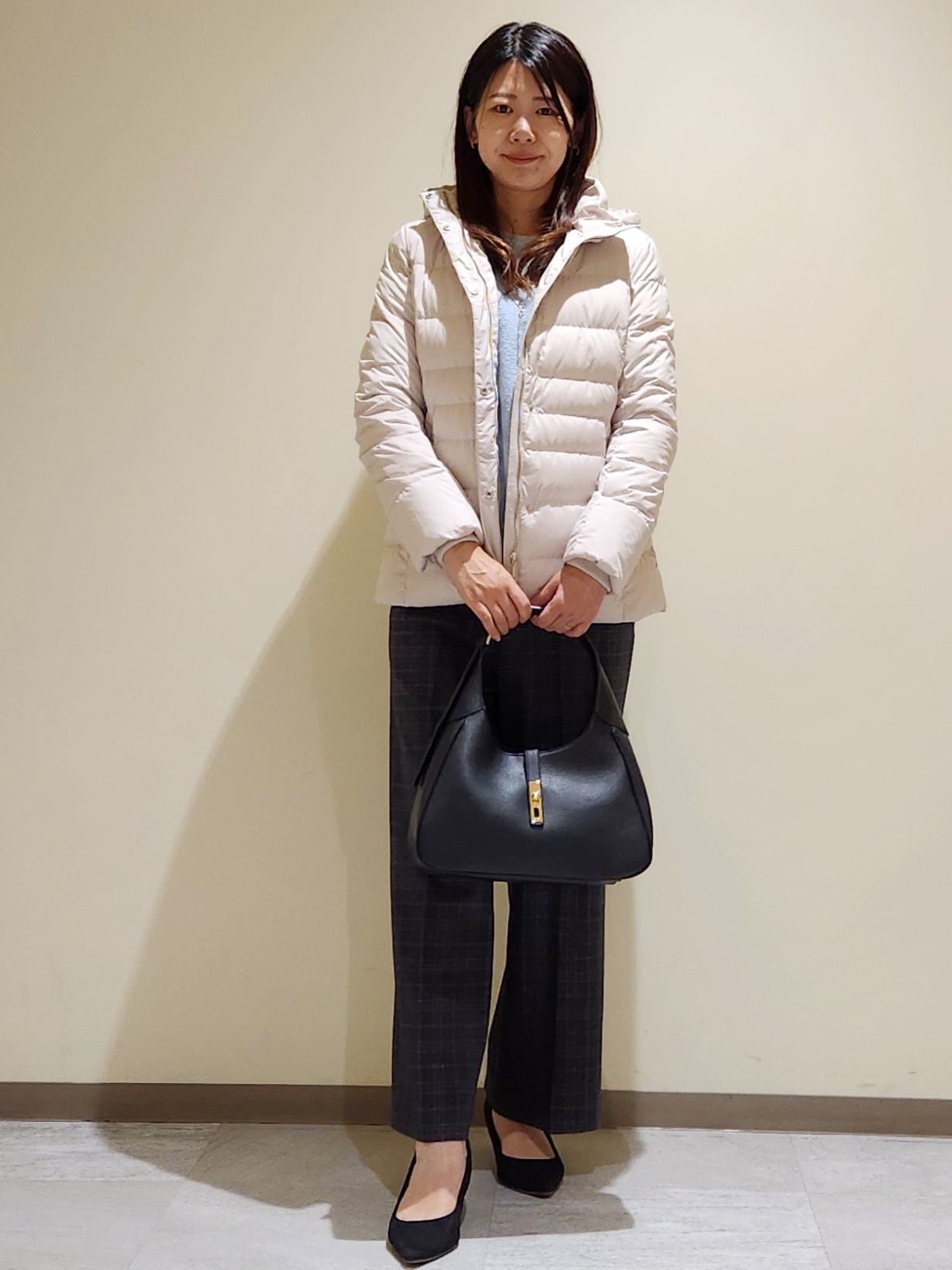 yukaさんの「COUP DE CHANCE｜【手洗い可／日本製】ブークレドルマンニット」を使ったコーディネート