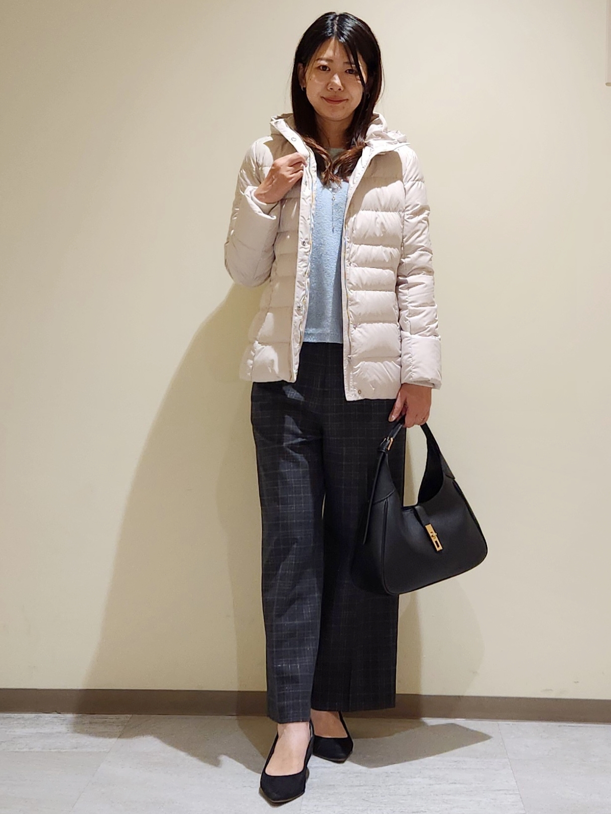 yukaさんの「COUP DE CHANCE｜【手洗い可／日本製】ブークレドルマンニット」を使ったコーディネート