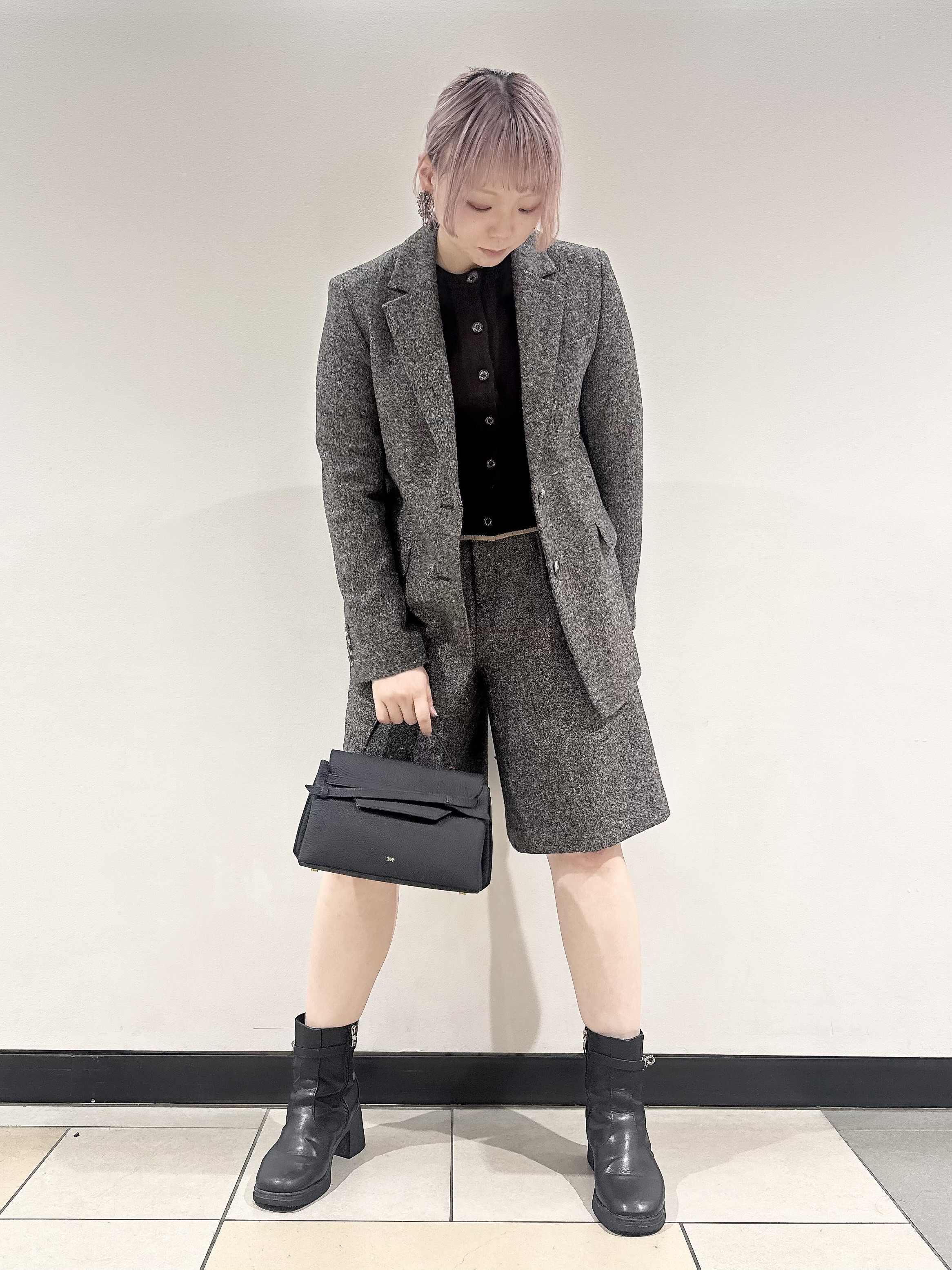 なかもとあきさんの「DRESSTERIOR｜【セットアップ可】ネップツイード ジャケット」を使ったコーディネート