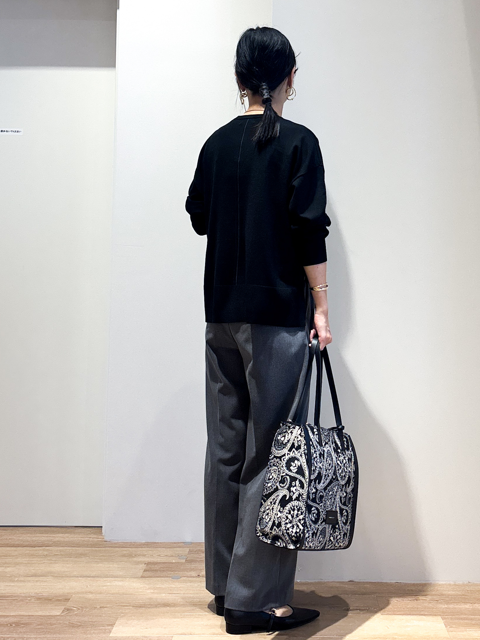 あいさんの「OPAQUE.CLIP｜リラクシークルーニット【洗濯機OK】」を使ったコーディネート
