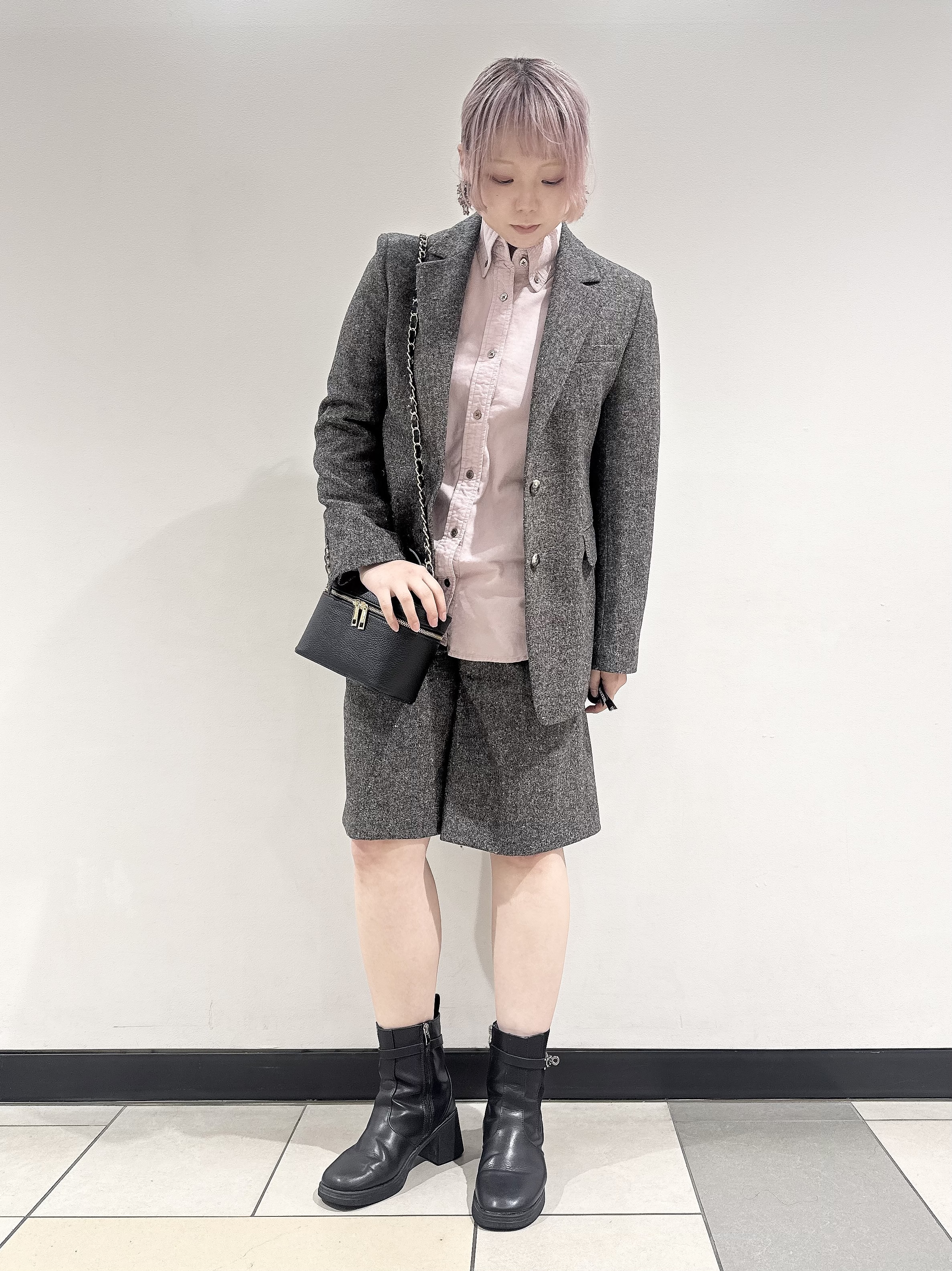 なかもとあきさんの「DRESSTERIOR｜【セットアップ可】ネップツイード ジャケット」を使ったコーディネート