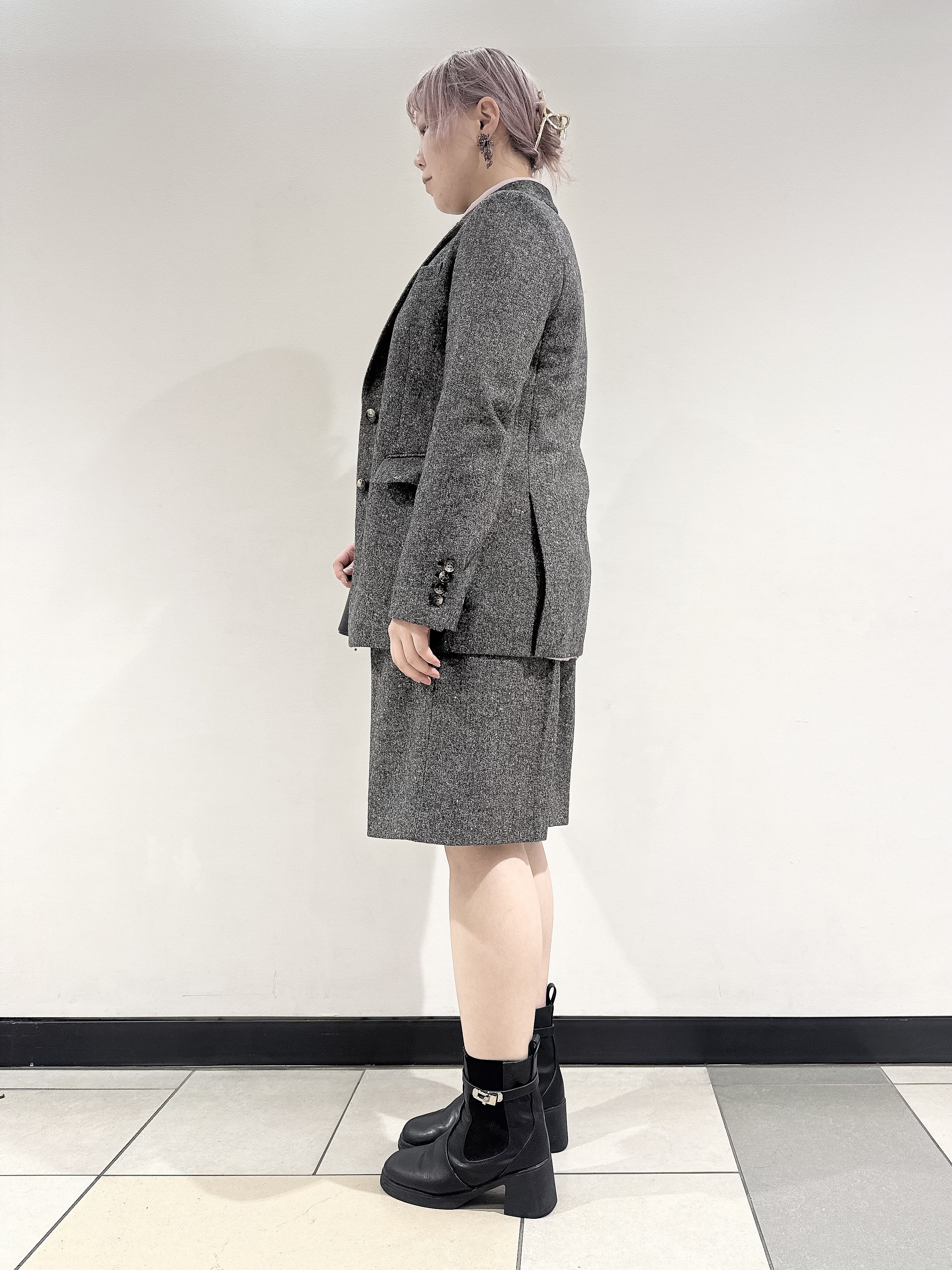なかもとあきさんの「DRESSTERIOR｜【セットアップ可】ネップツイード ジャケット」を使ったコーディネート