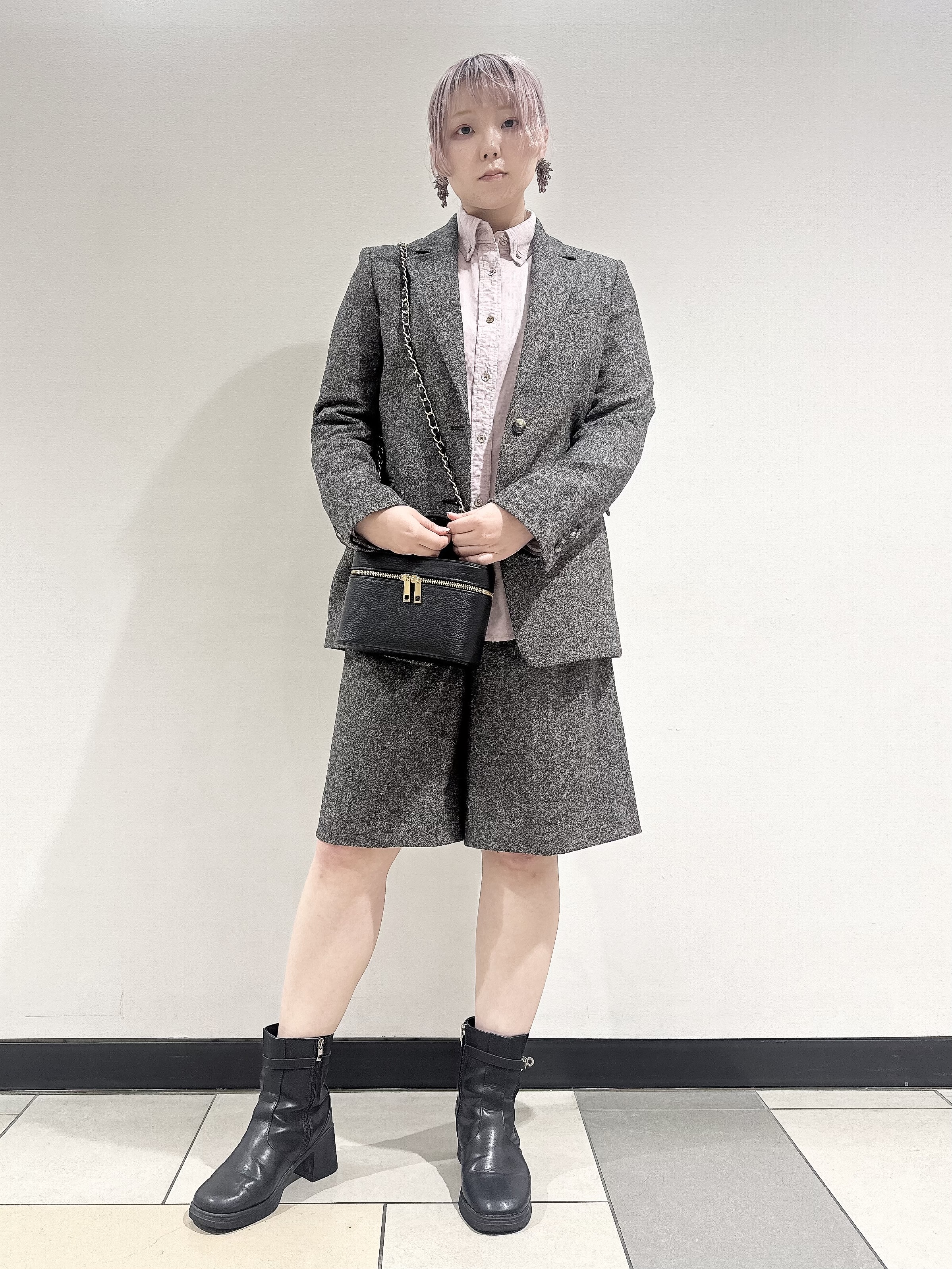 なかもとあきさんの「DRESSTERIOR｜【セットアップ可】ネップツイード ジャケット」を使ったコーディネート