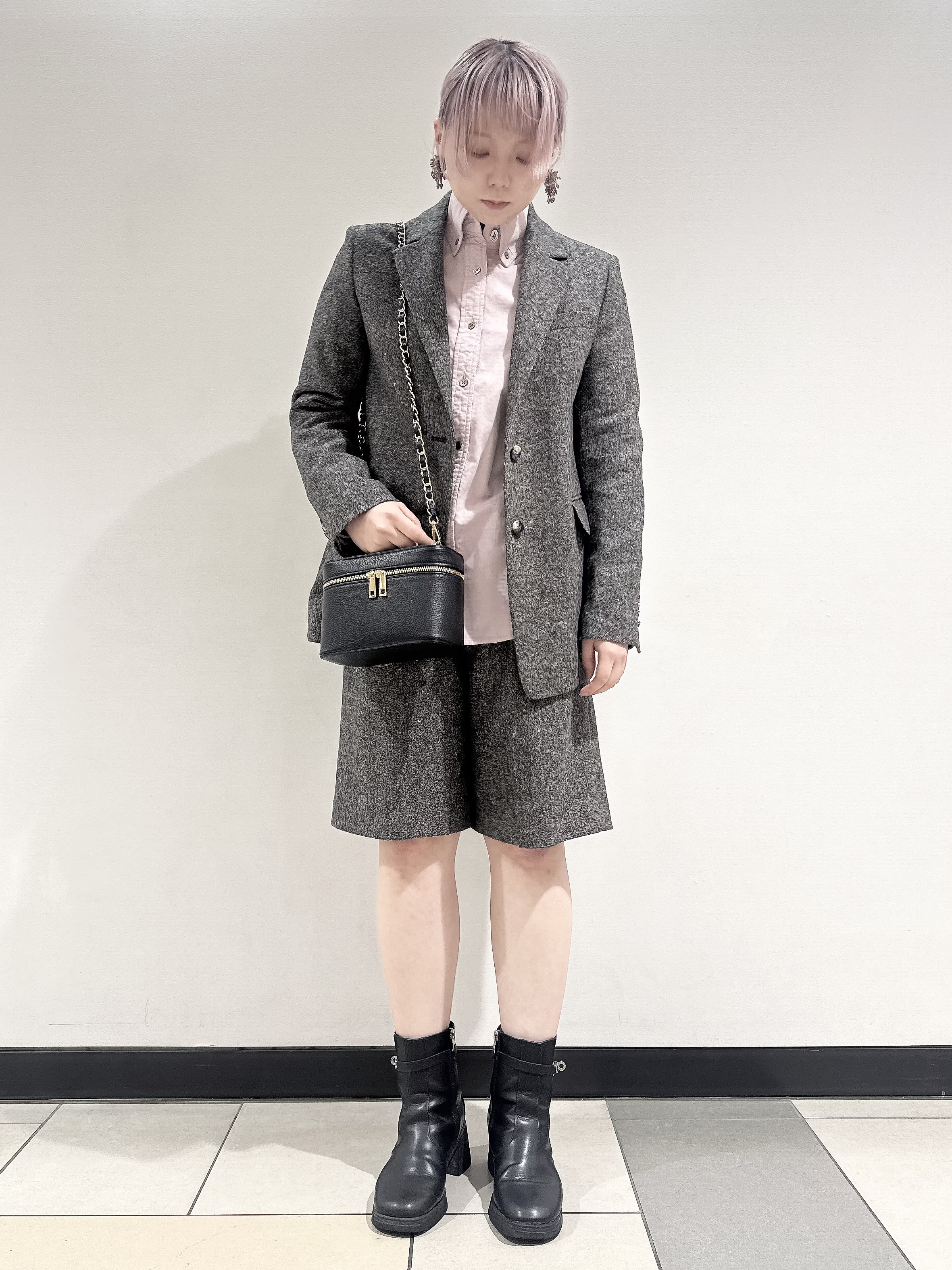なかもとあきさんの「DRESSTERIOR｜【セットアップ可】ネップツイード ジャケット」を使ったコーディネート