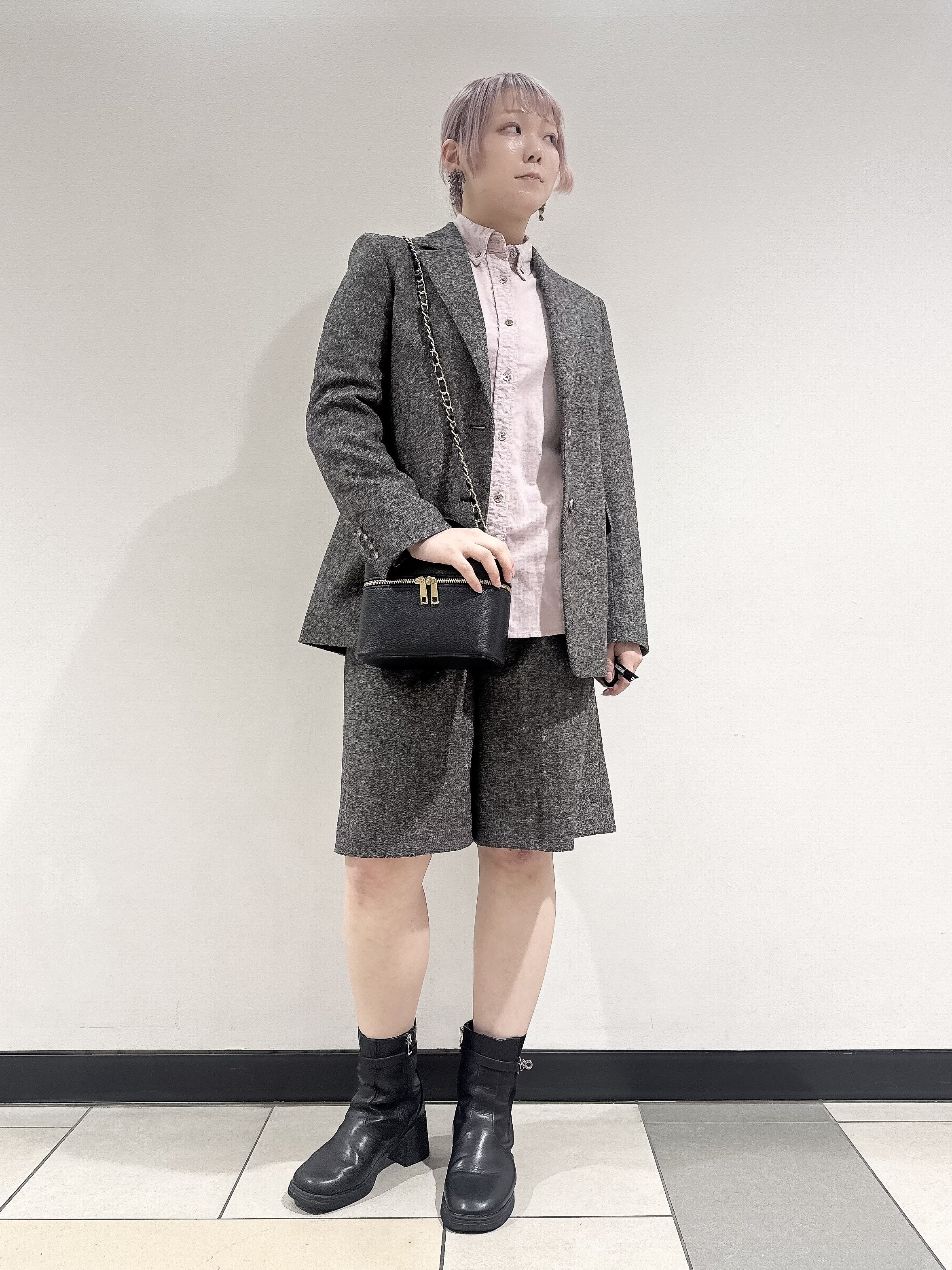 なかもとあきさんの「DRESSTERIOR｜【セットアップ可】ネップツイード ジャケット」を使ったコーディネート