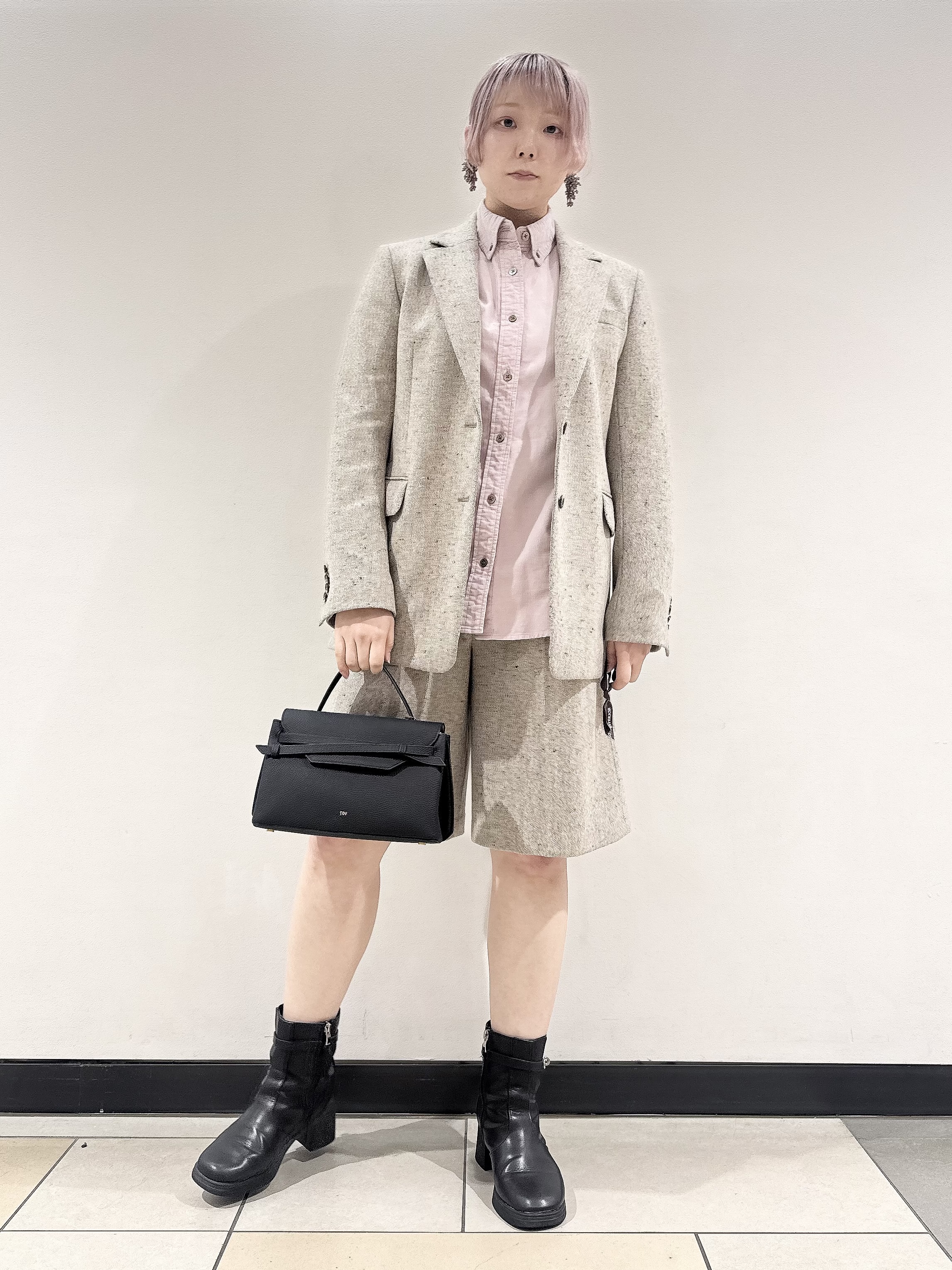なかもとあきさんの「DRESSTERIOR｜【セットアップ可】ネップツイード ジャケット」を使ったコーディネート