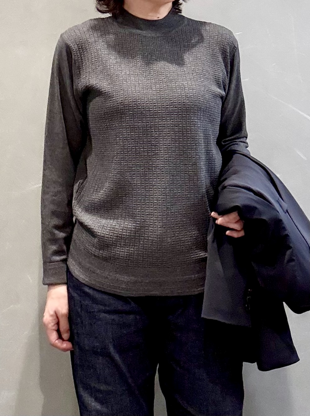 のぐみさんの「TAKEO KIKUCHI｜【360&deg;ストレッチ／軽量】None Of Stress ライト ジャケット（セットアップ対応）」を使ったコーディネート