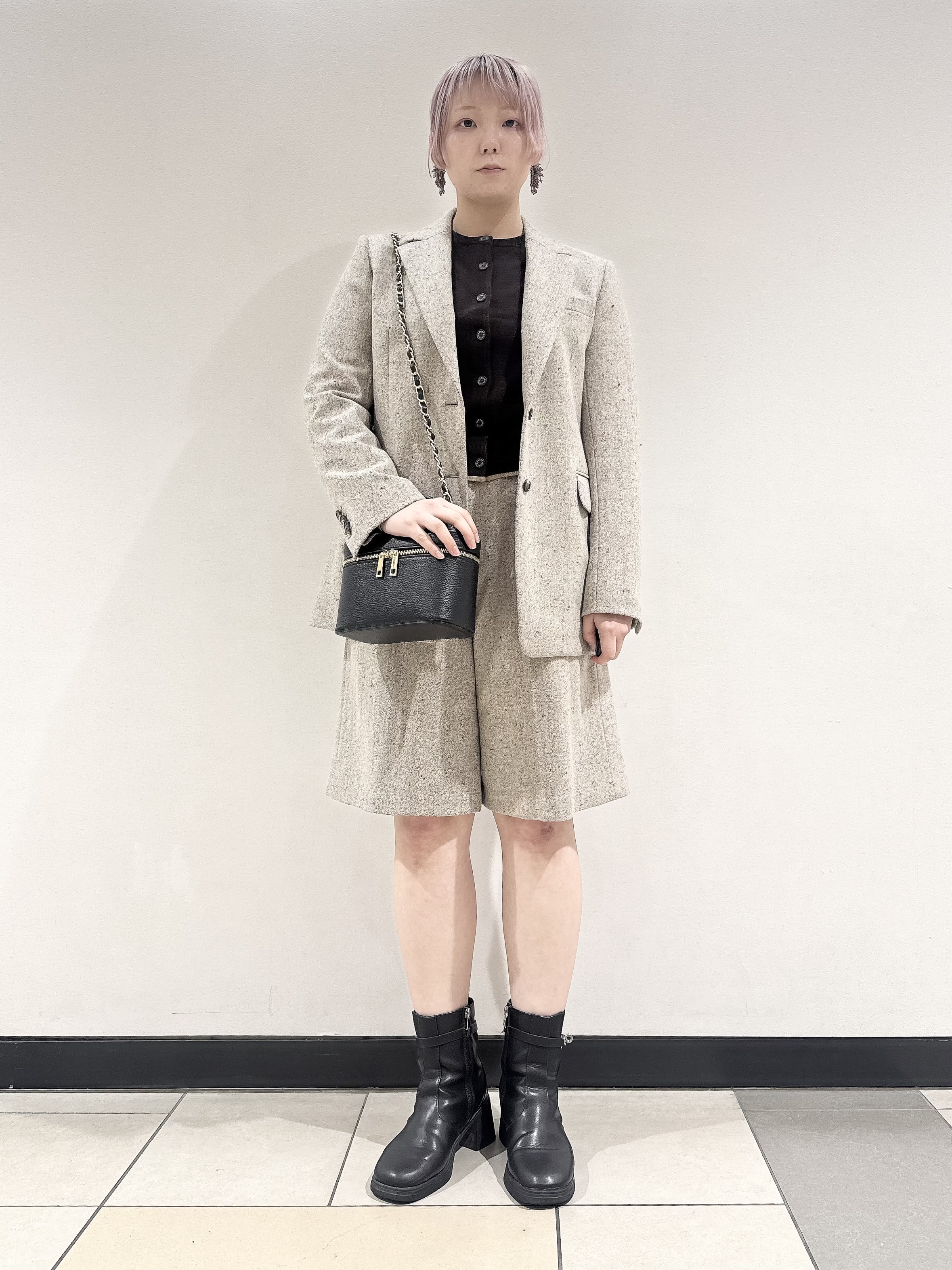なかもとあきさんの「DRESSTERIOR｜【セットアップ可】ネップツイード ジャケット」を使ったコーディネート