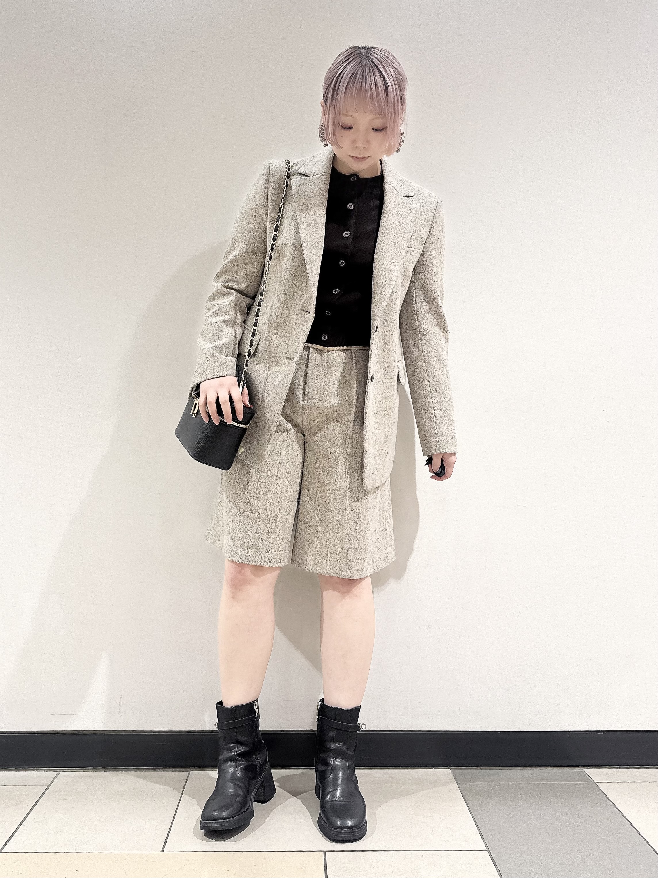 なかもとあきさんの「DRESSTERIOR｜【セットアップ可】ネップツイード ジャケット」を使ったコーディネート